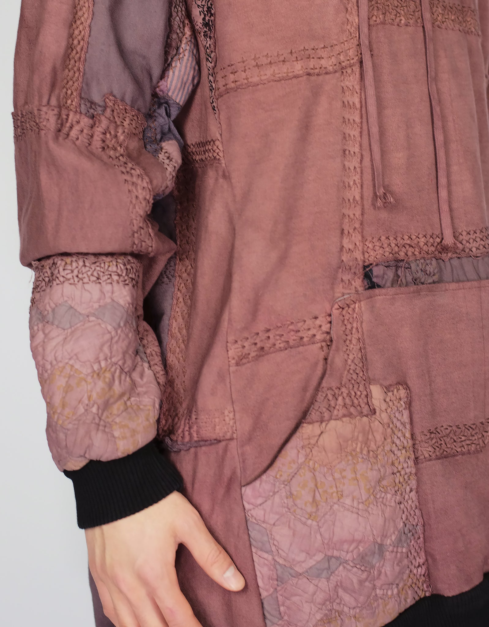 1920s Patchwork 95cm Length Masaki Hoodie