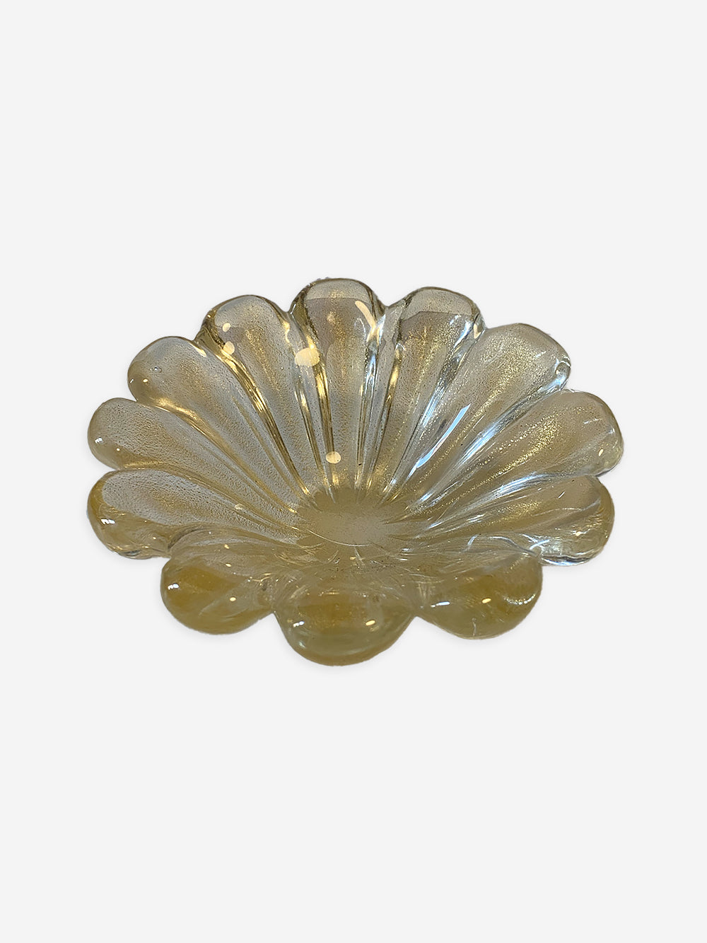1950s Murano Glass Flower Bowl
