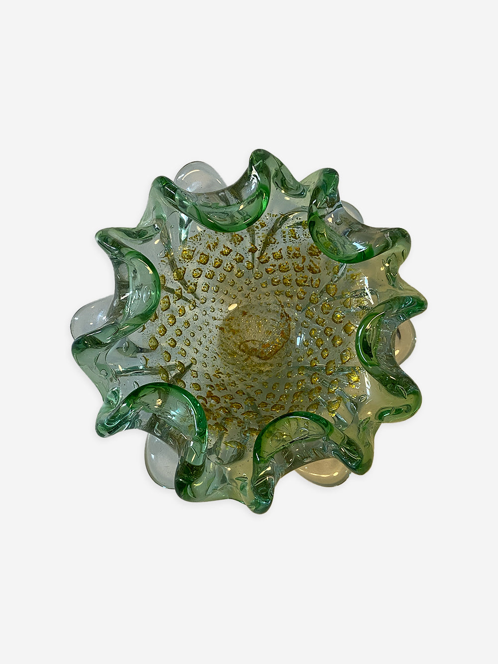 1940s Murano Glass Flower Bowl