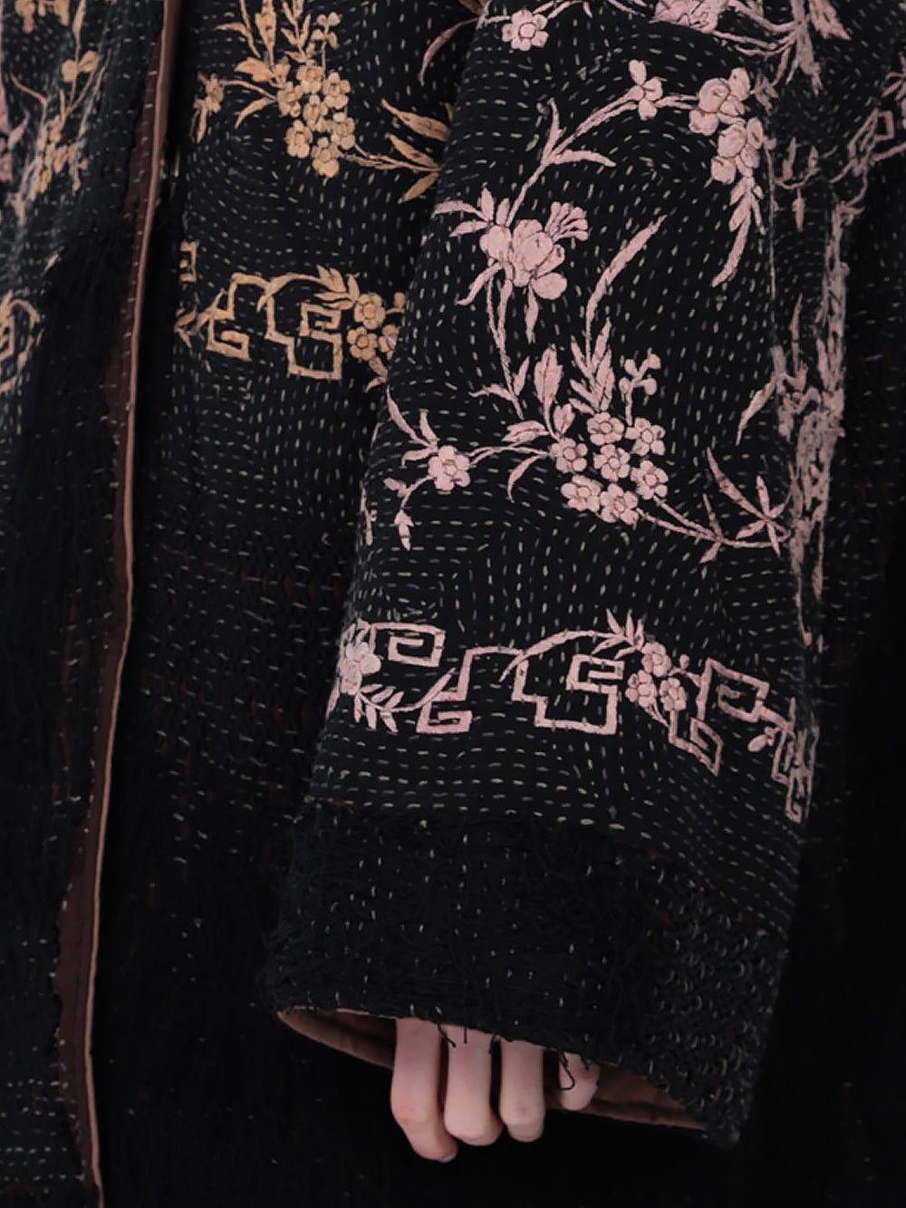 19th Century Chinese Piano Shawl Basma Coat