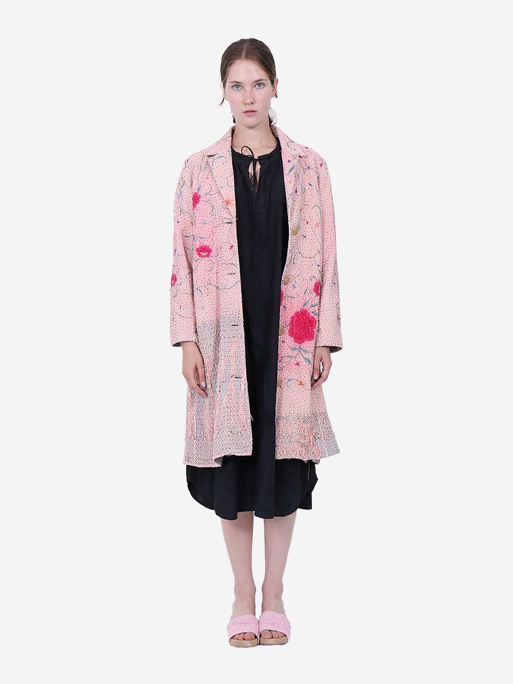 19th Century Chinese Piano Shawl Scarlett Coat