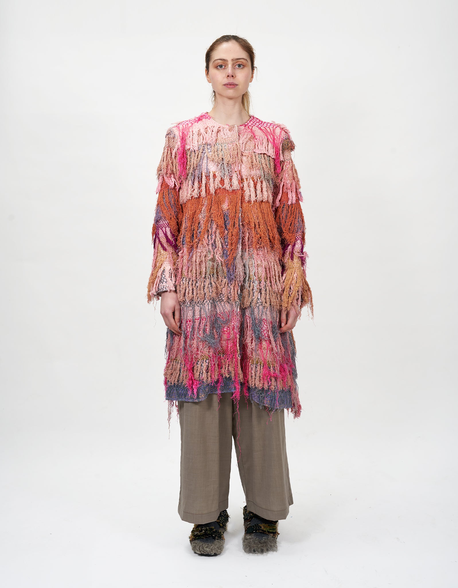 19th Century Silk Fringe Froth Tanita Coat