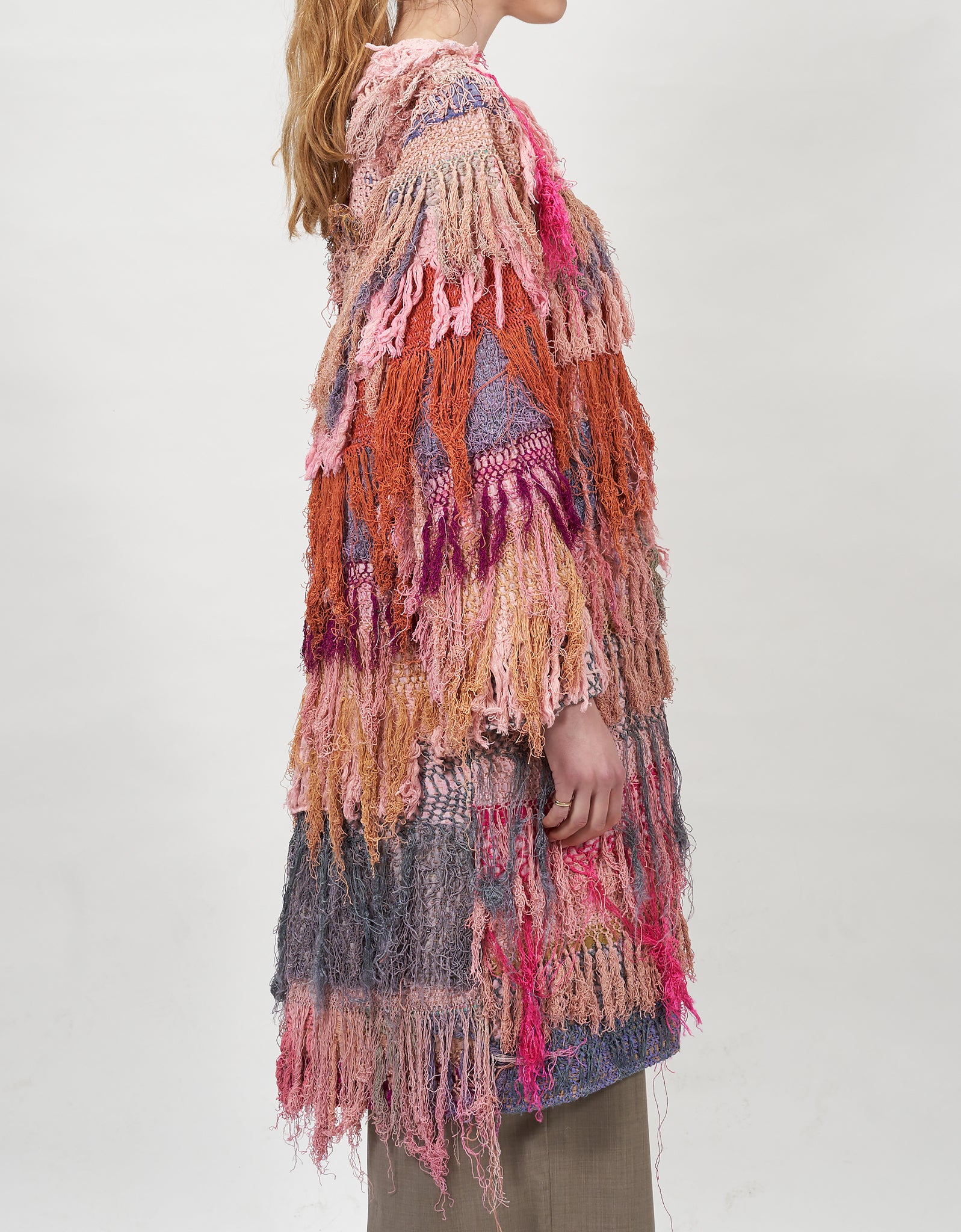 19th Century Silk Fringe Froth Tanita Coat