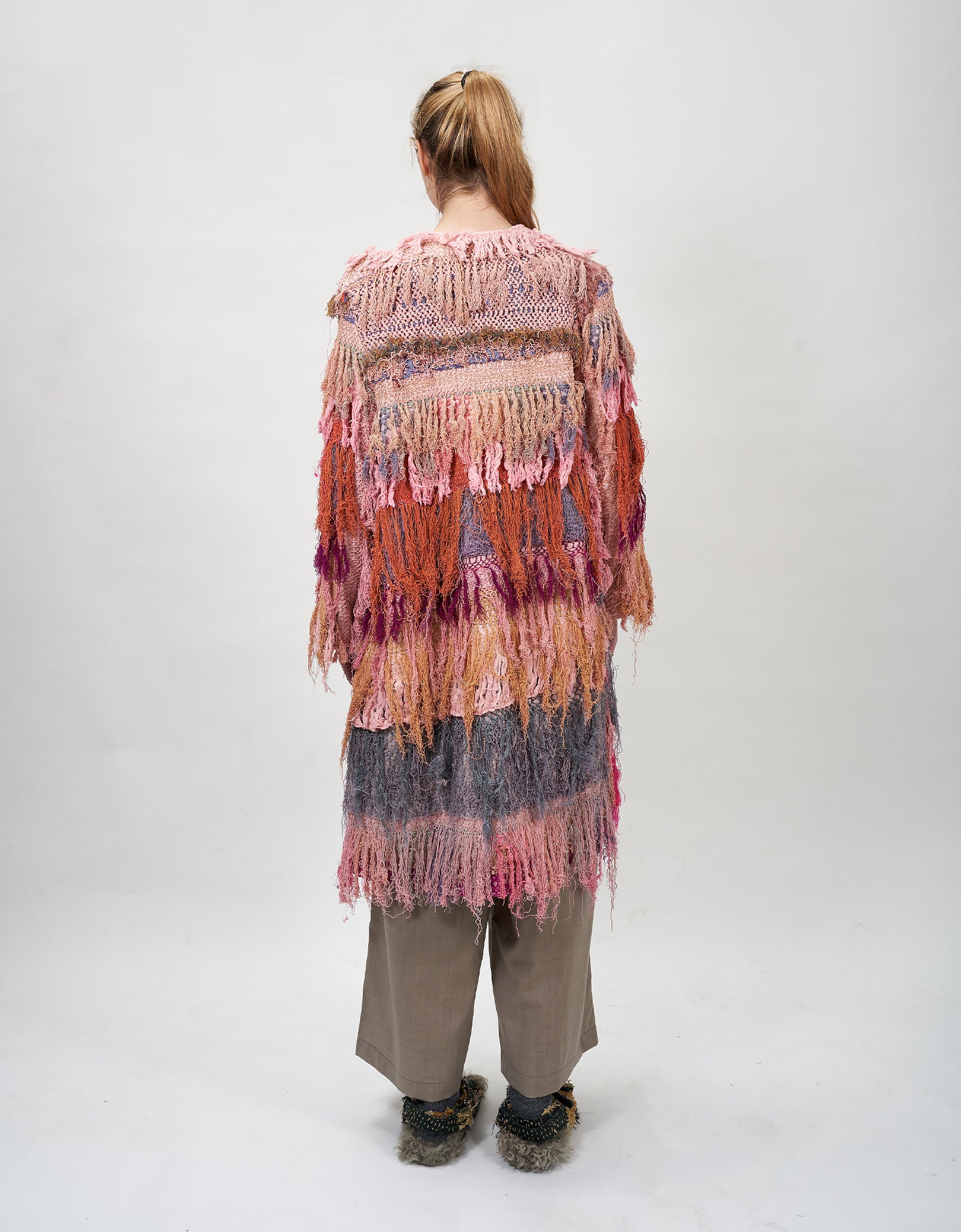 19th Century Silk Fringe Froth Tanita Coat