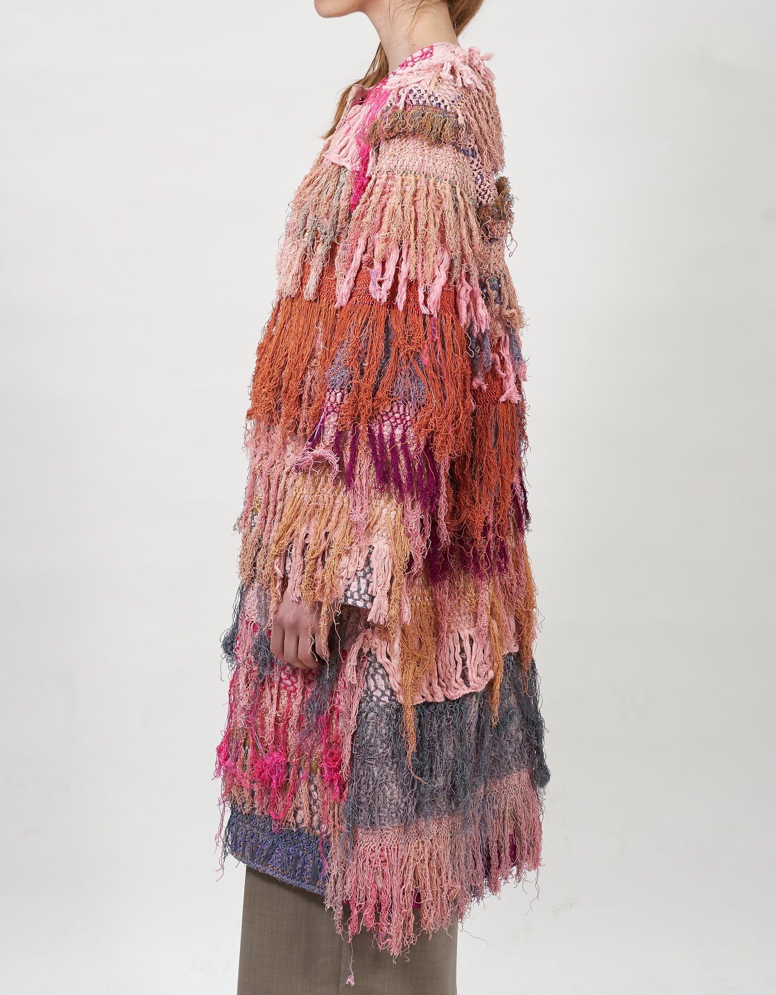 19th Century Silk Fringe Froth Tanita Coat