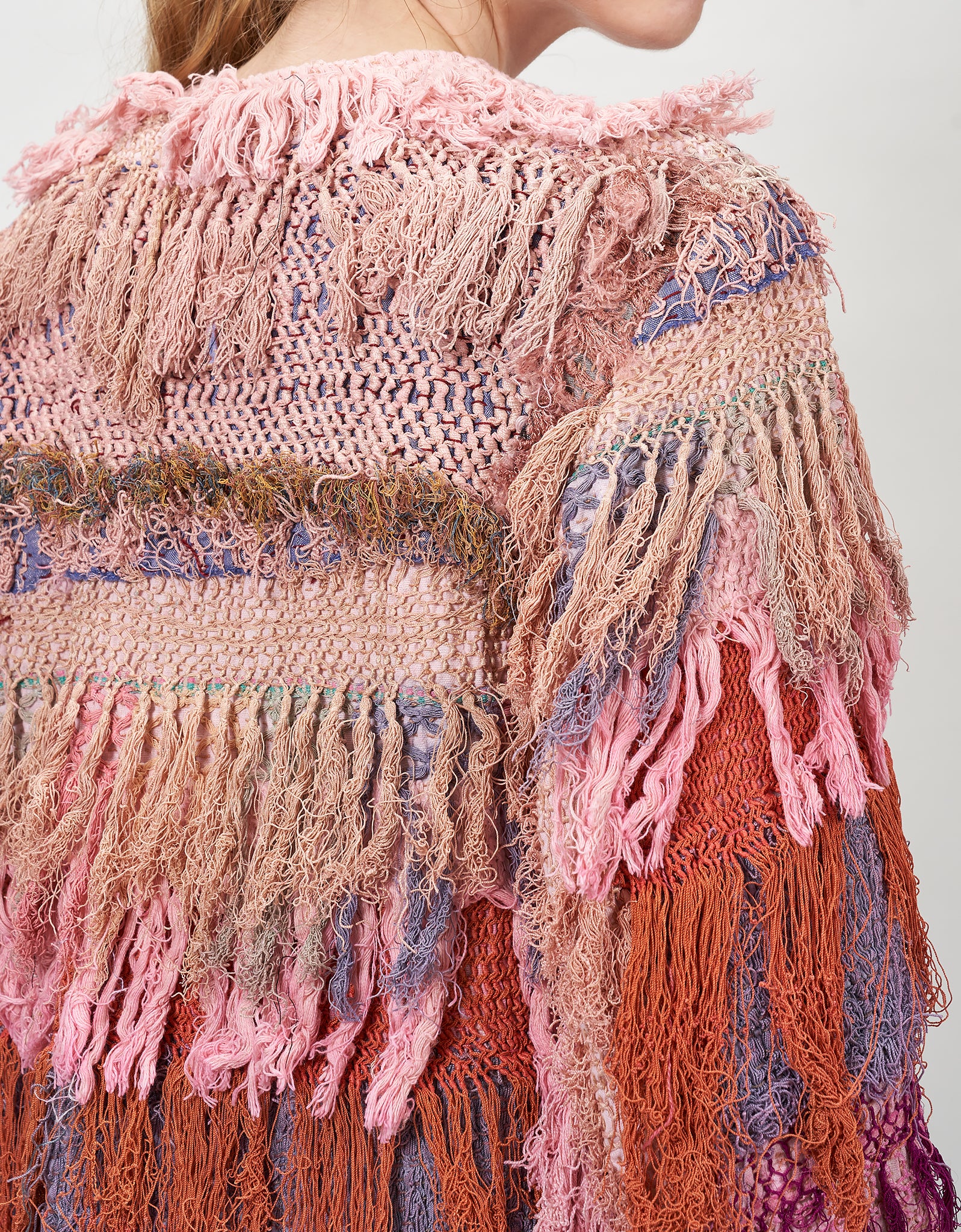 19th Century Silk Fringe Froth Tanita Coat