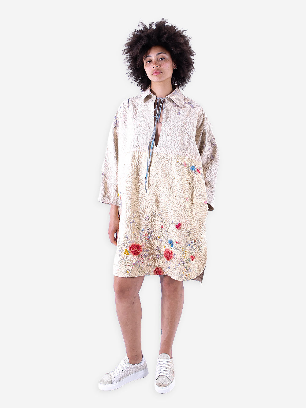 19th Century Chinese Embroidery Priscilla Dress