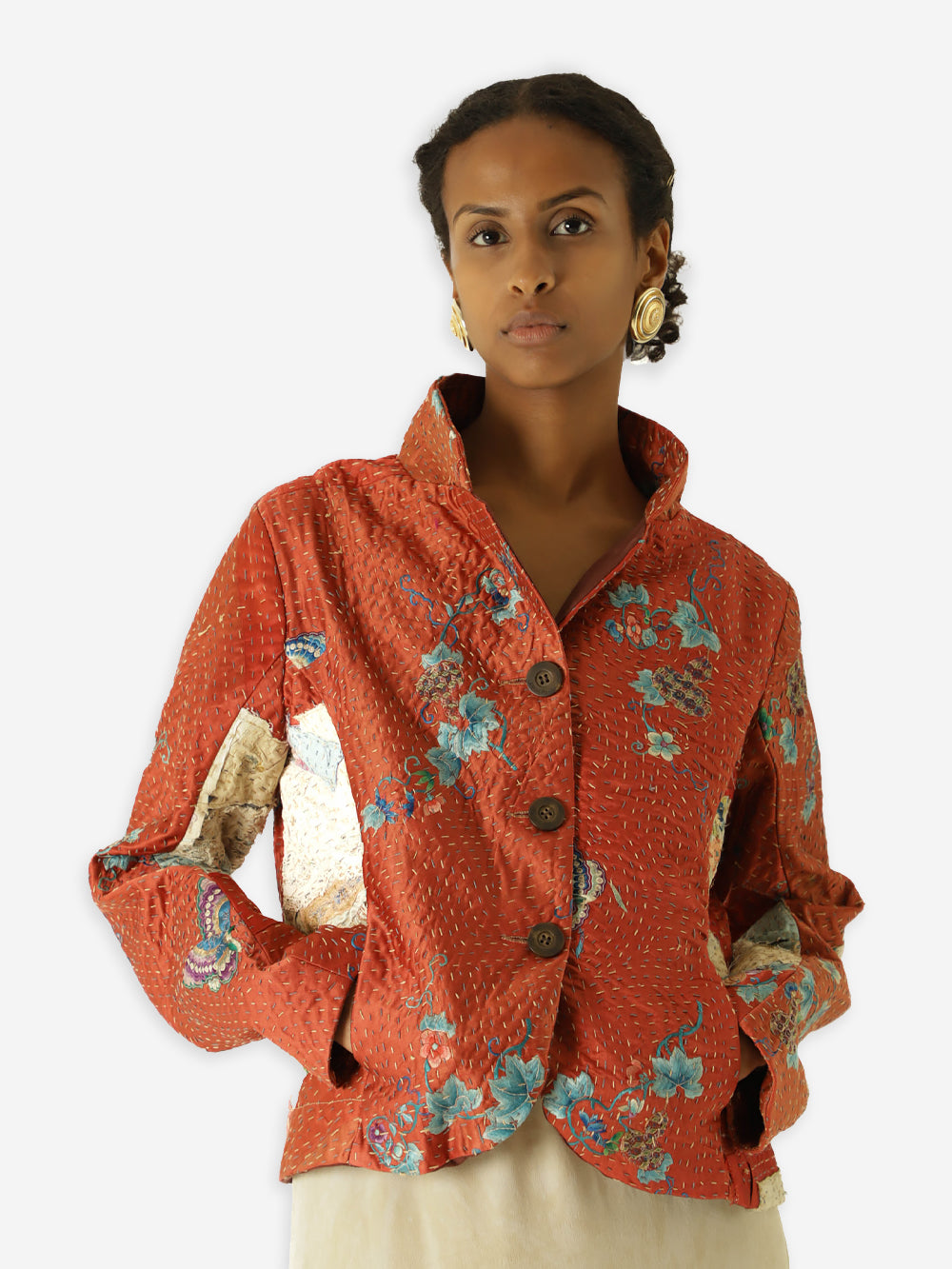 19th Century Qing Dynasty Silk Rawan Jacket