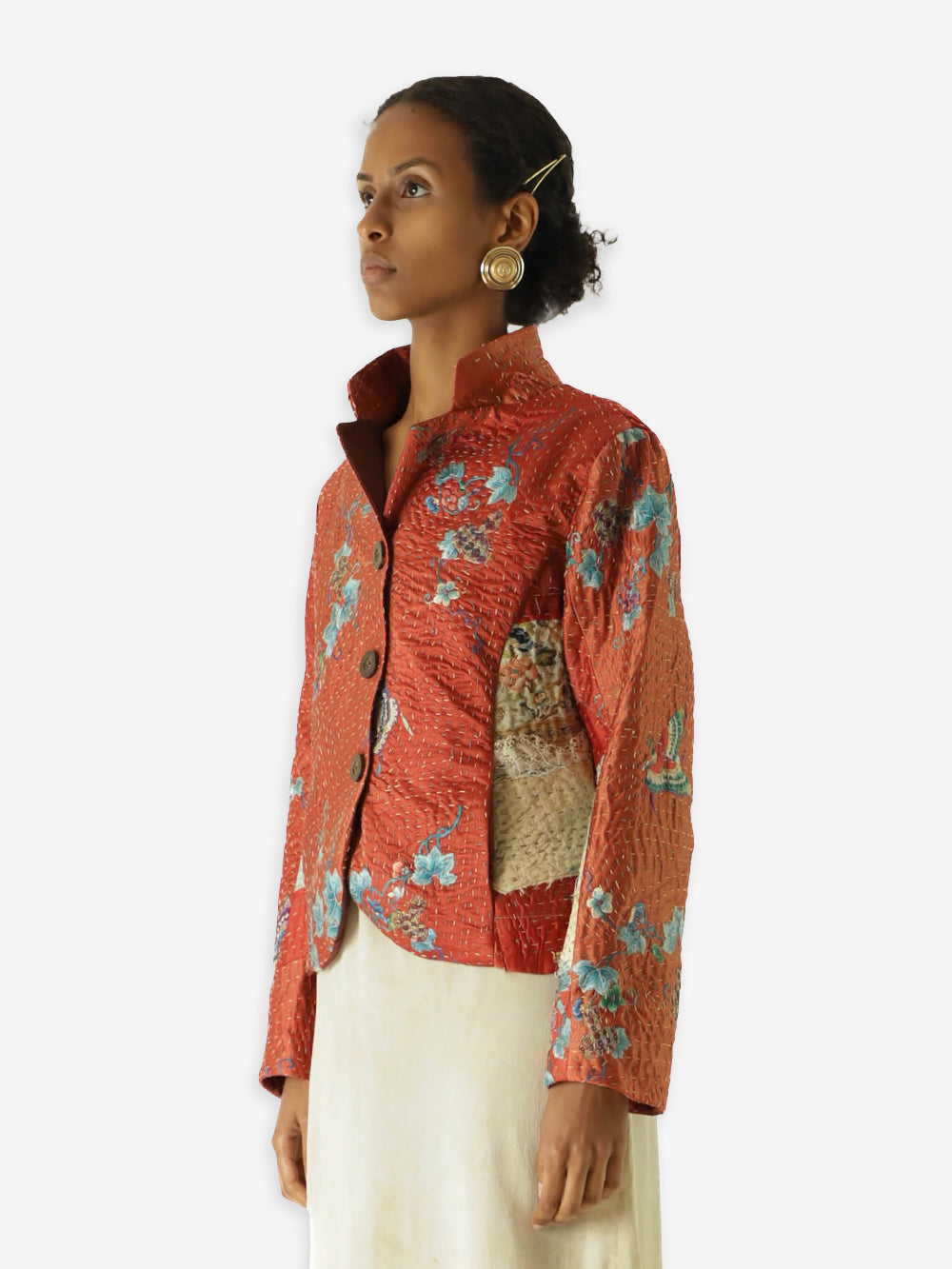 19th Century Qing Dynasty Silk Rawan Jacket