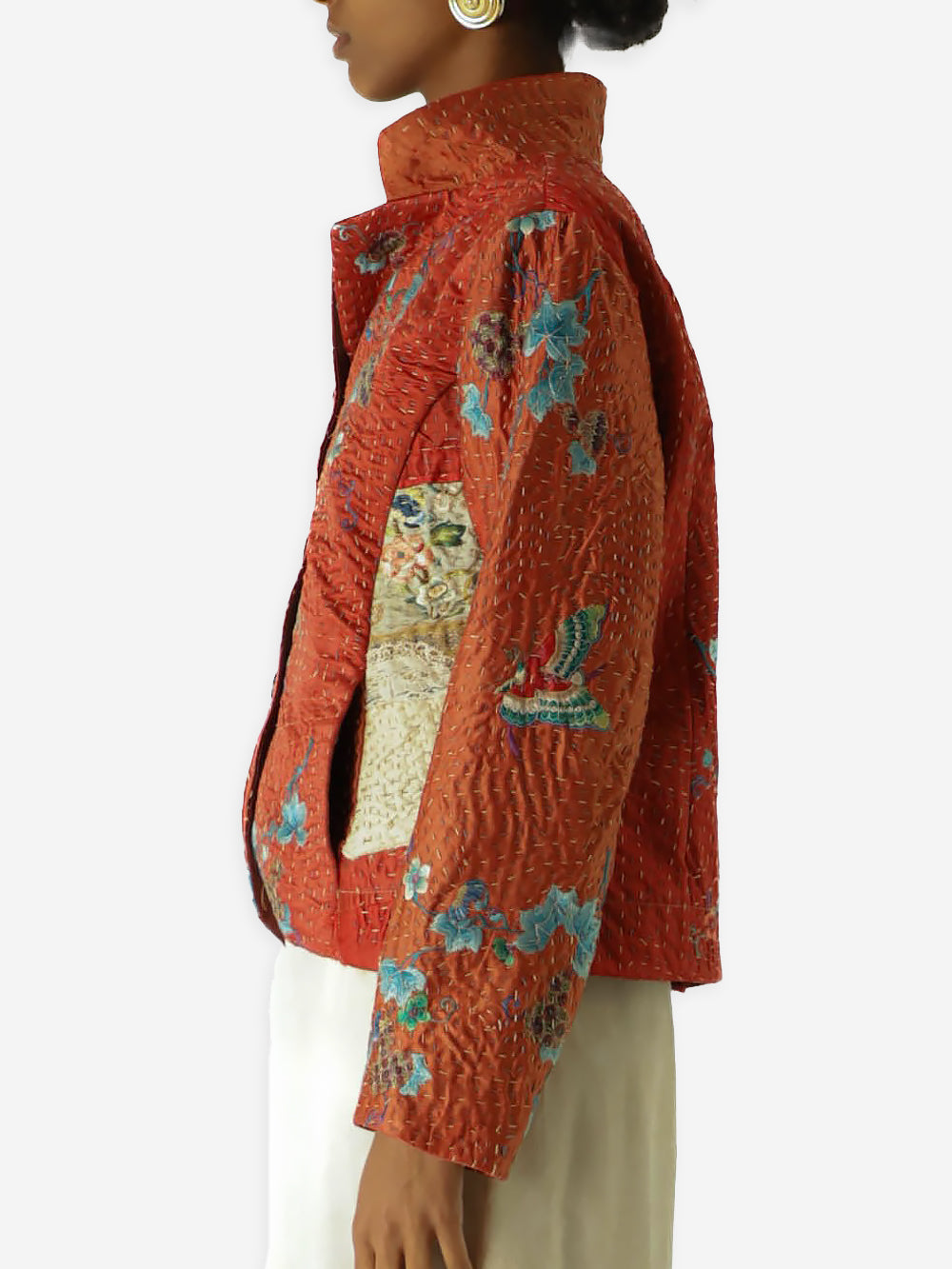 19th Century Qing Dynasty Silk Rawan Jacket