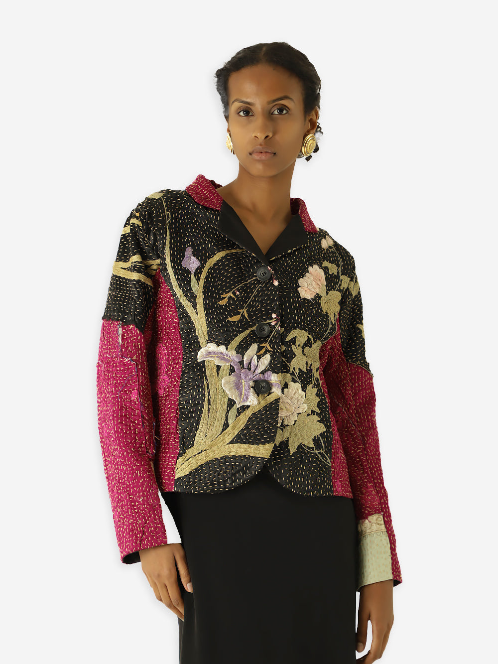 19th Century Qing Dynasty Silk Rawan Jacket