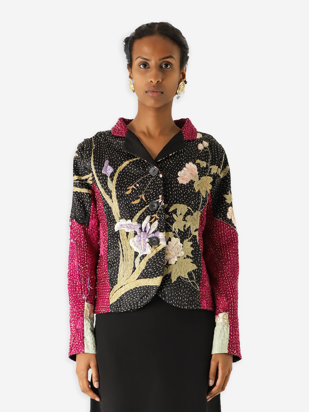 19th Century Qing Dynasty Silk Rawan Jacket