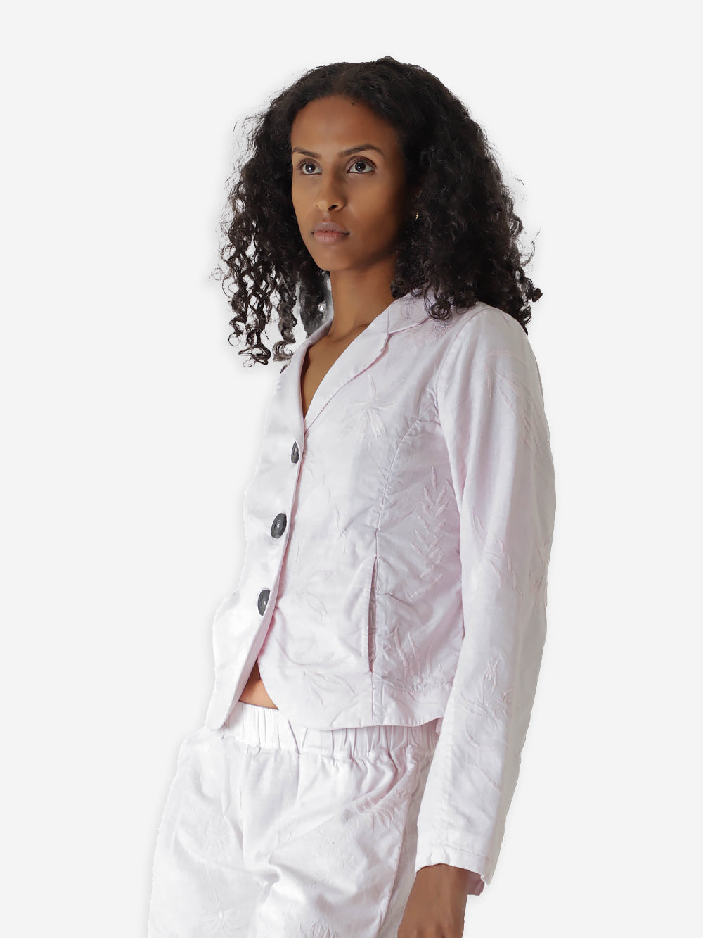 Vintage Embroidered Poplin Rawan Jacket
