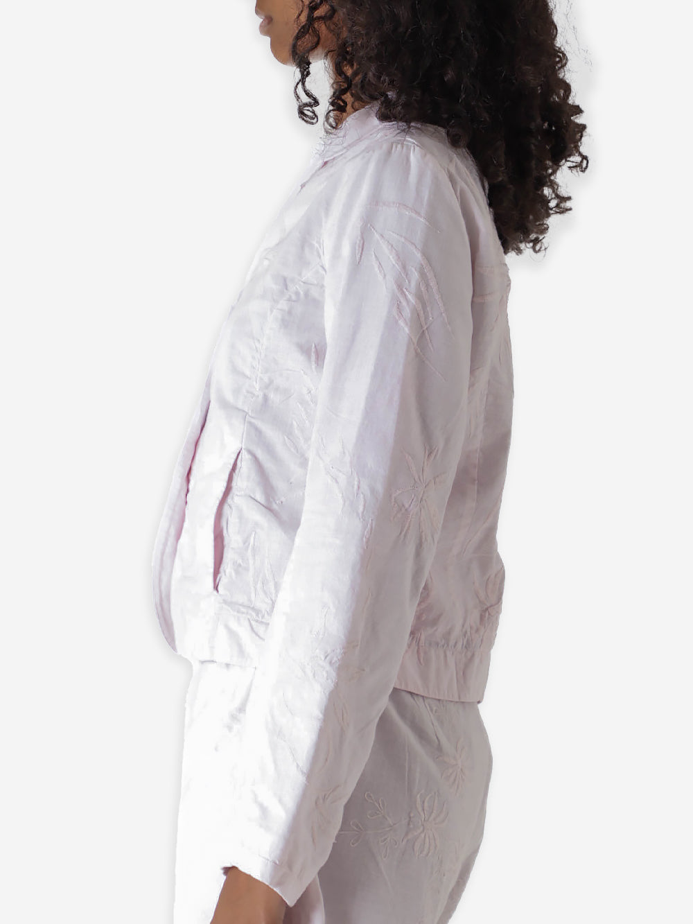 Vintage Embroidered Poplin Rawan Jacket