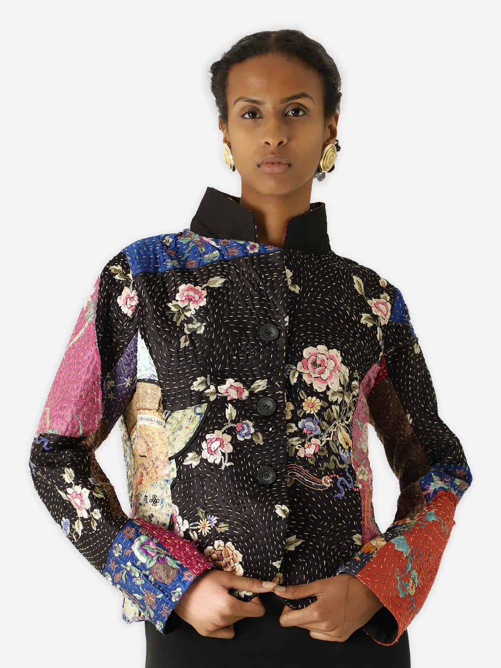 19th Century Qing Dynasty Silk Rawan Jacket