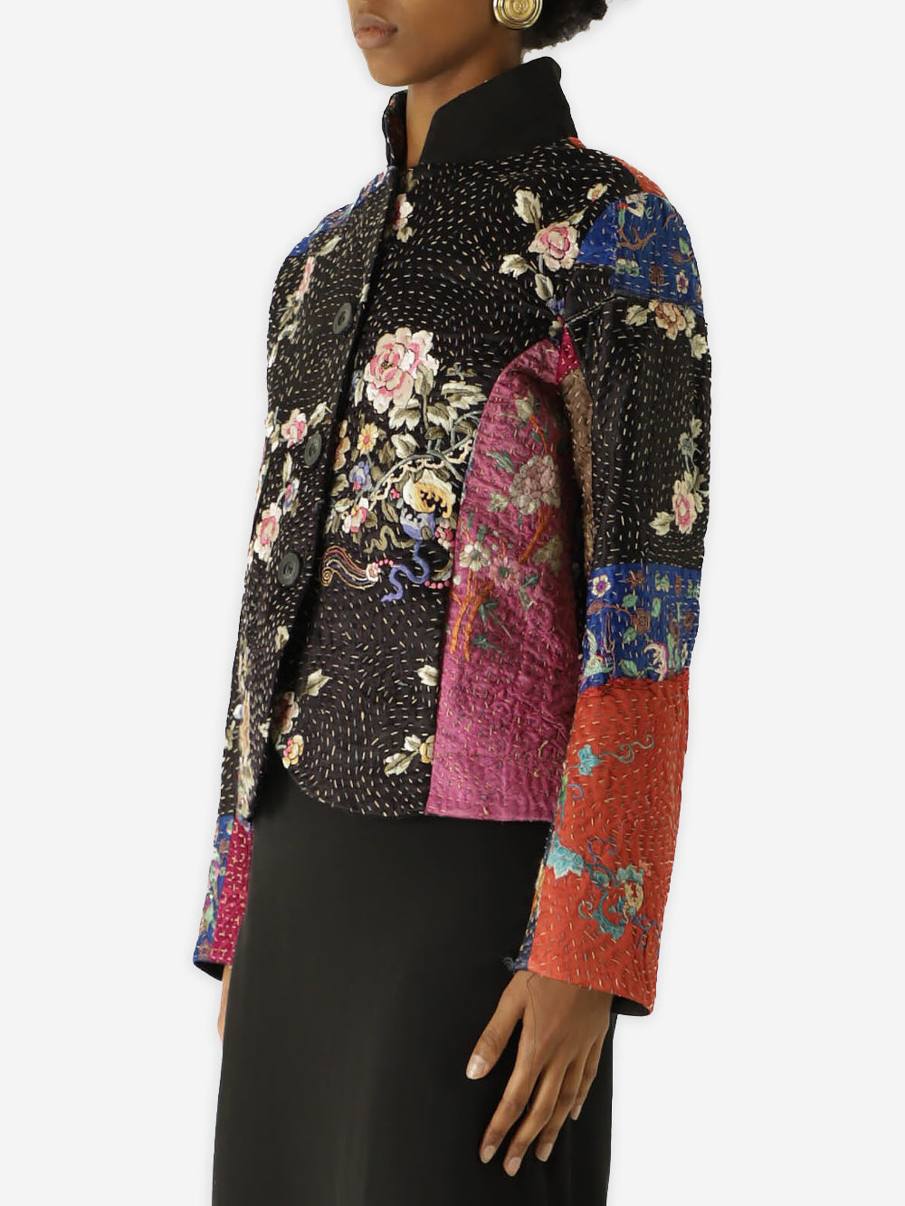 19th Century Qing Dynasty Silk Rawan Jacket