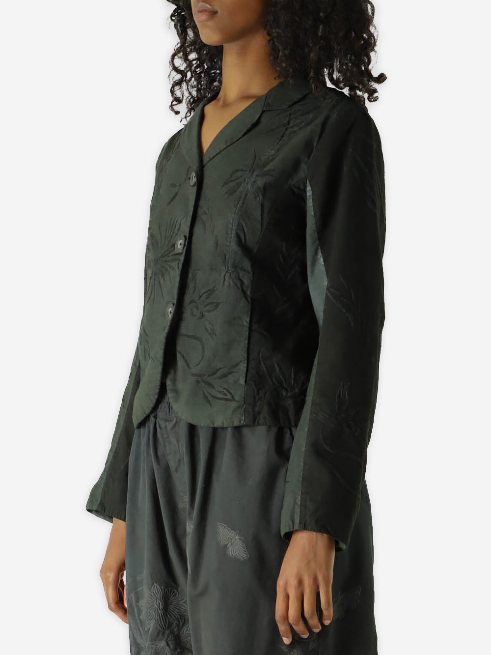 Vintage Embroidered Poplin Rawan Jacket