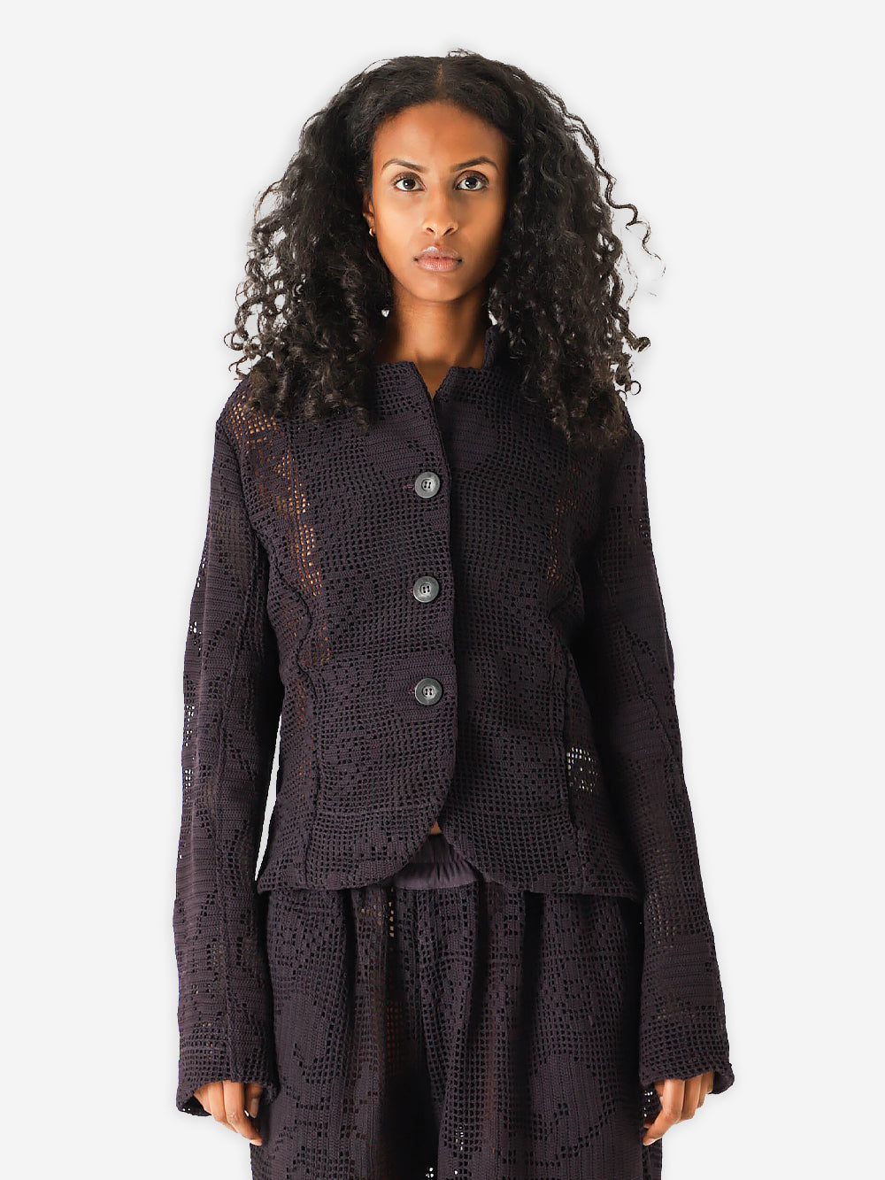 Antique Château Lace Poplin Rawan Jacket