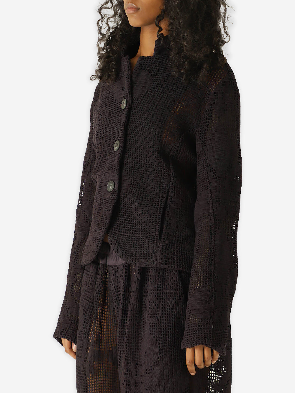 Antique Château Lace Poplin Rawan Jacket