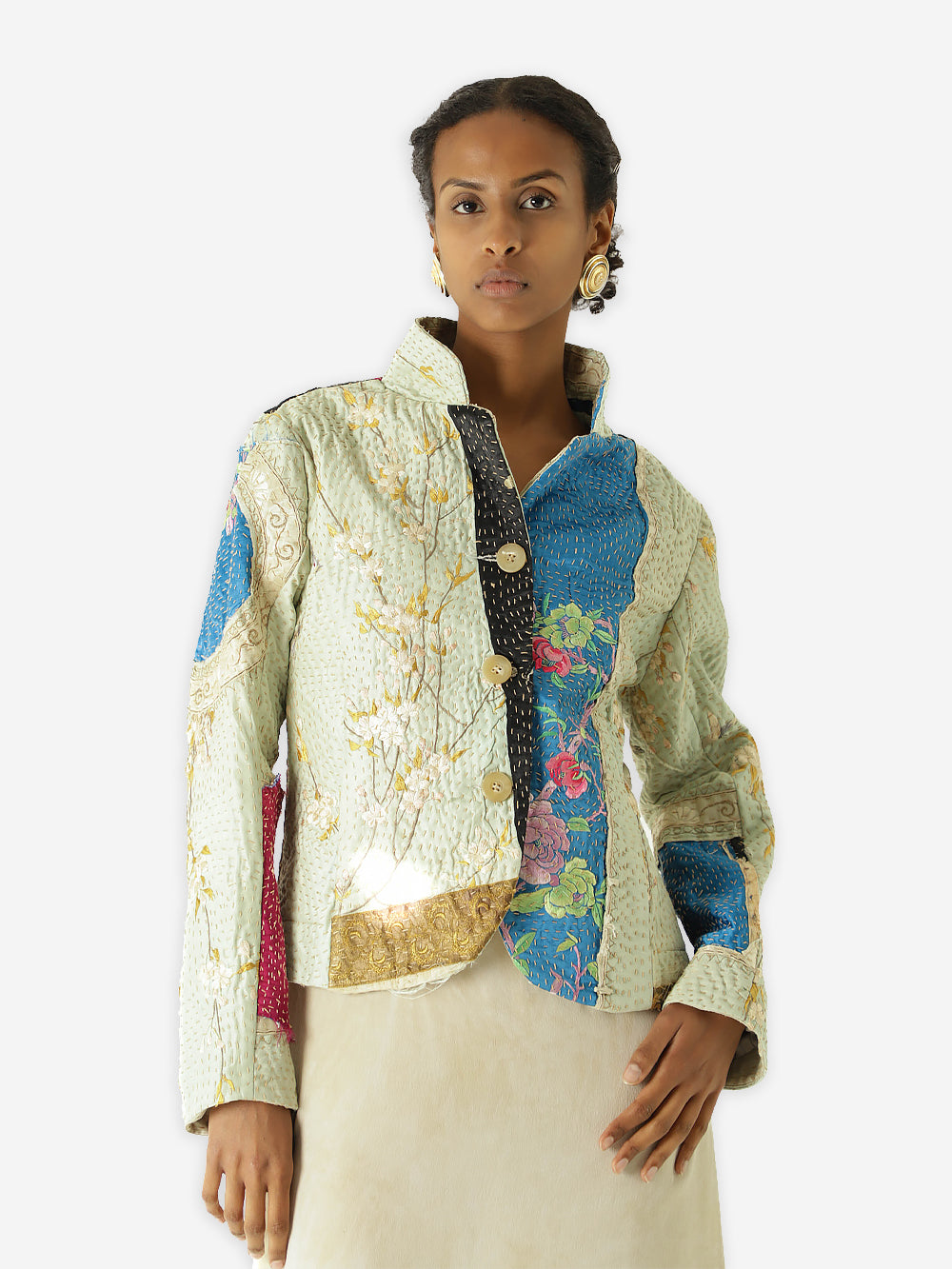 19th Century Qing Dynasty Silk Rawan Jacket