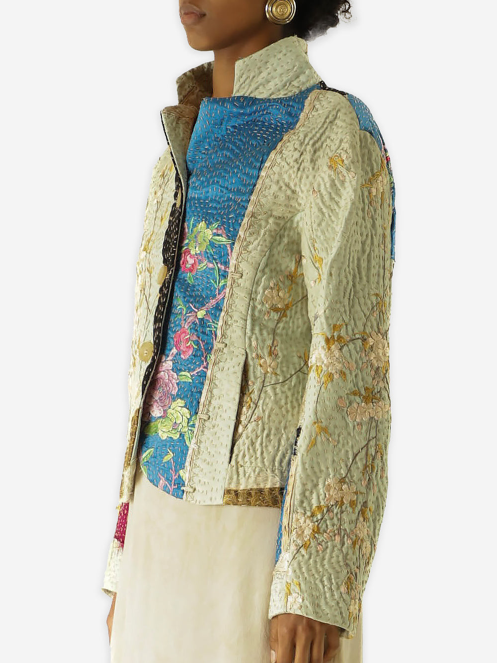19th Century Qing Dynasty Silk Rawan Jacket