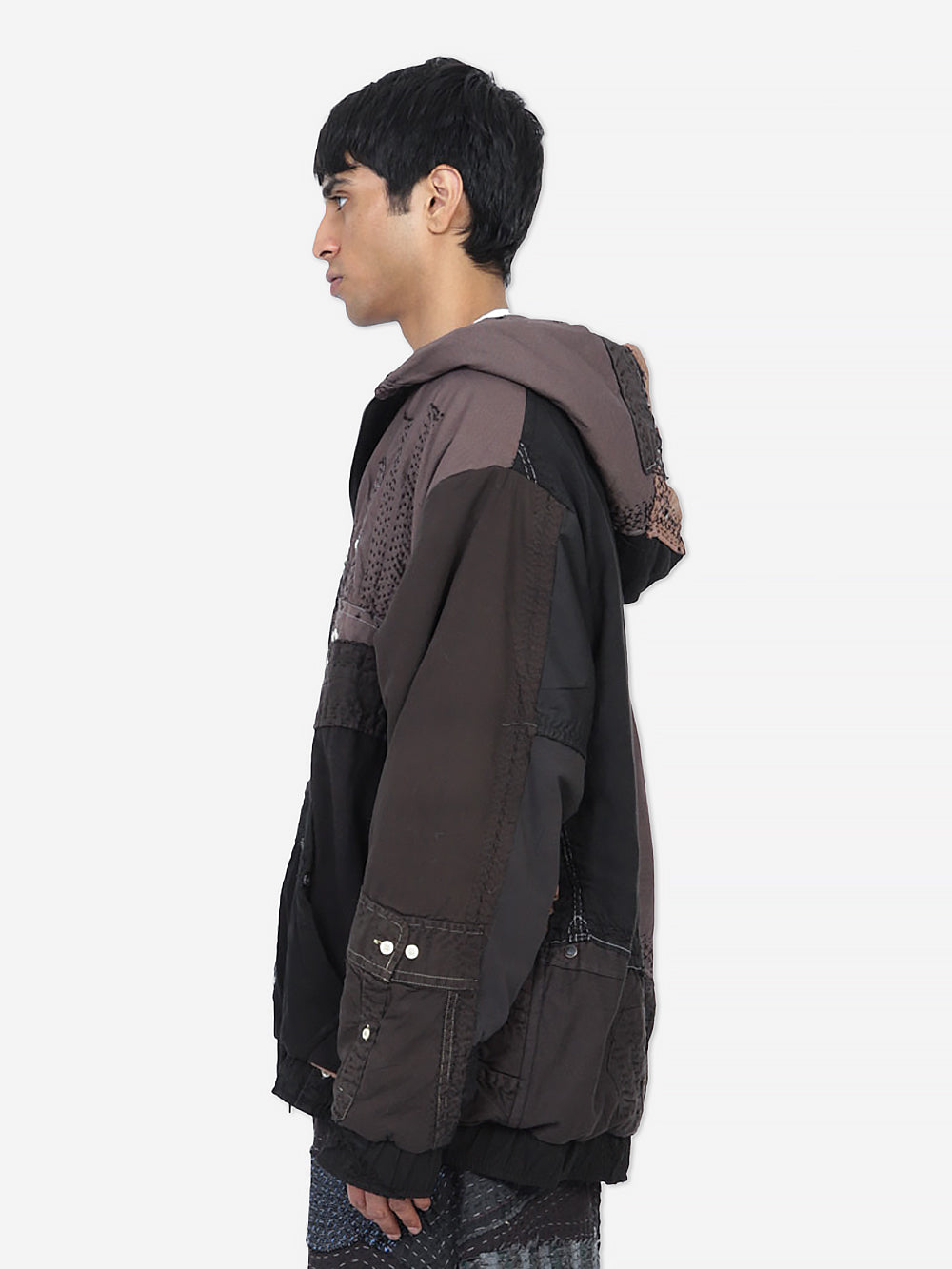 Vintage Shirting Repatch Wadded Zip Hoodie