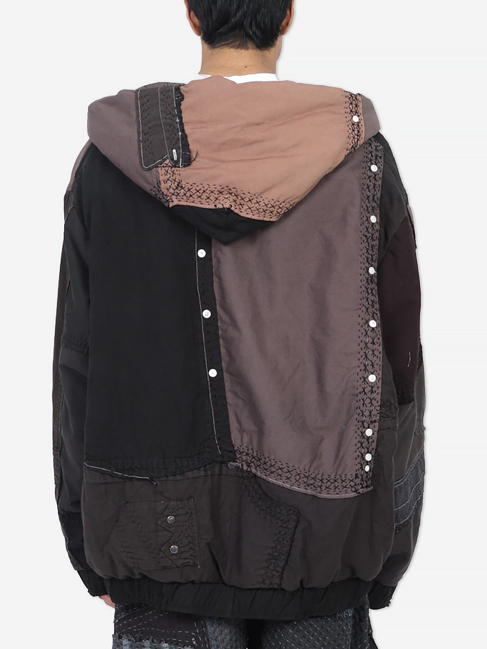 Vintage Shirting Repatch Wadded Zip Hoodie