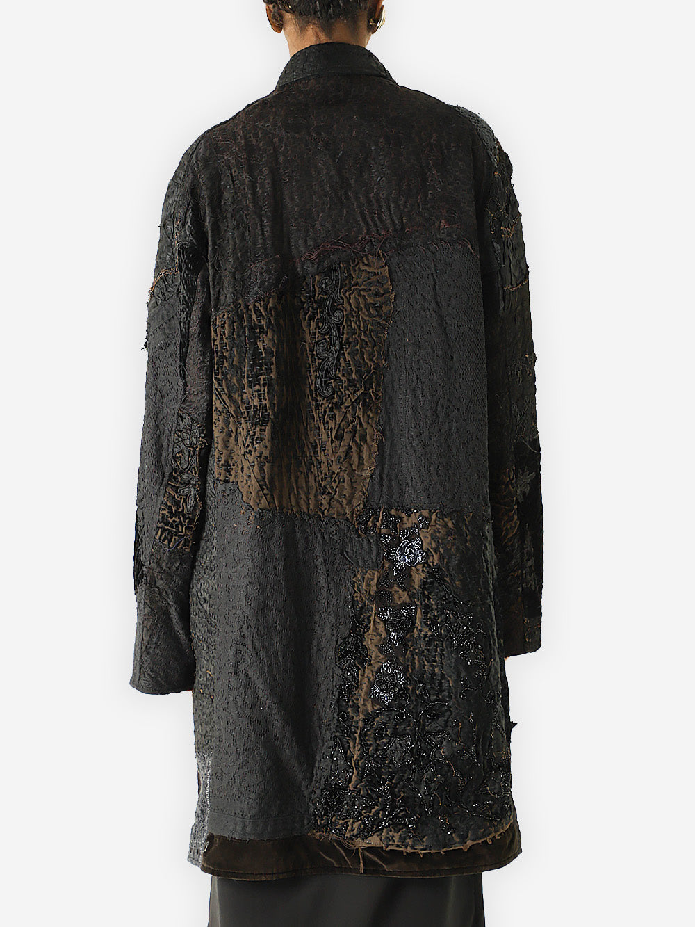 19th Century Dark Victorian Silk Rufus Coat