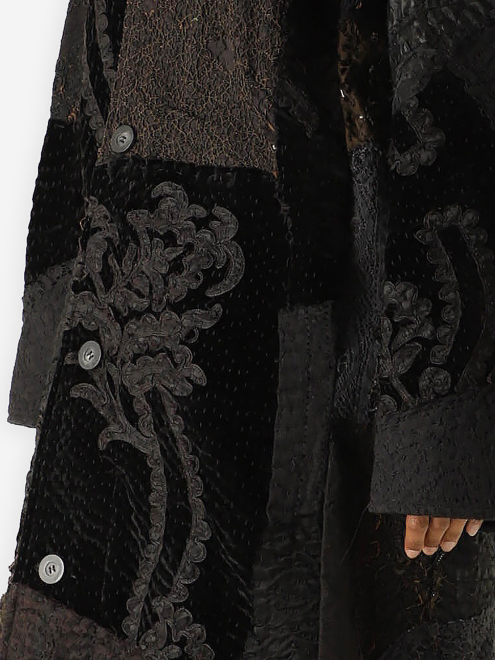 19th Century Dark Victorian Silk Rufus Coat