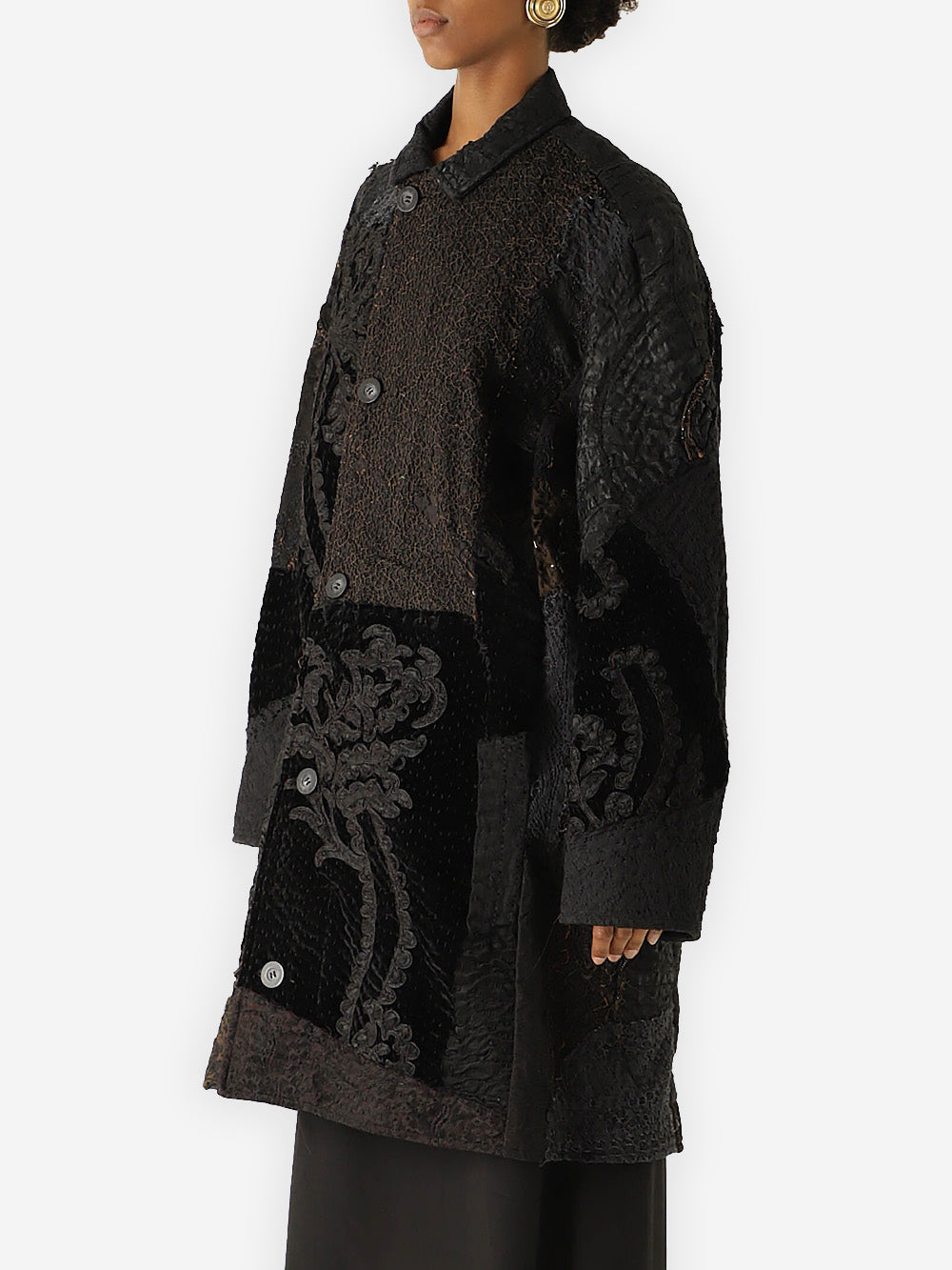 19th Century Dark Victorian Silk Rufus Coat