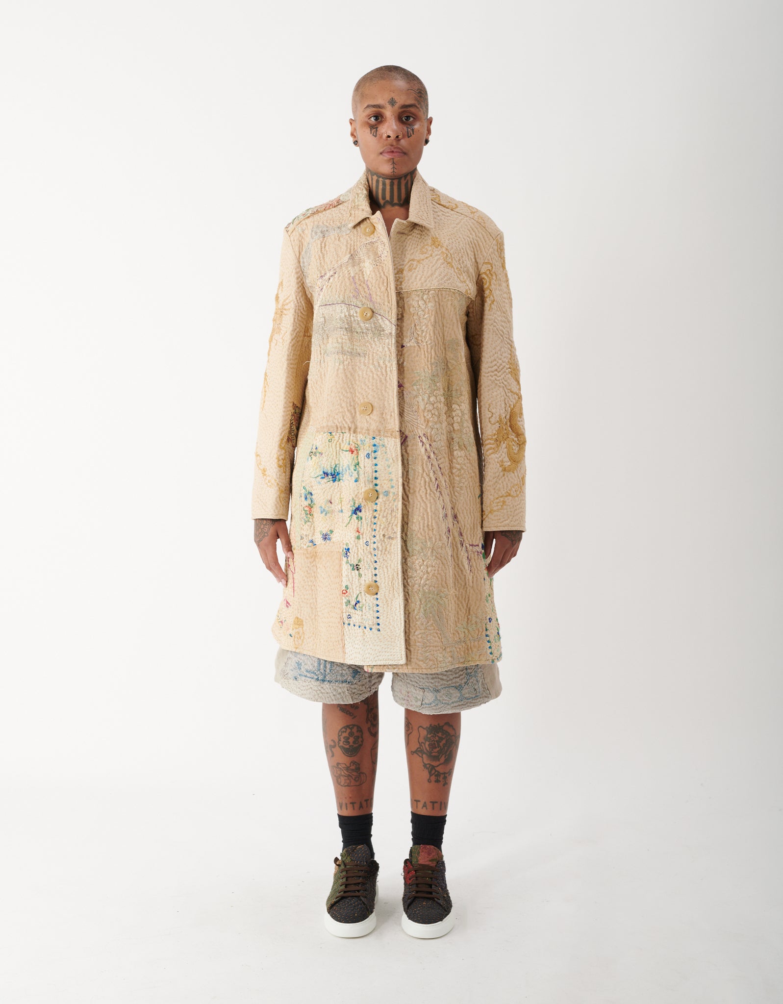 19th Century Silk Embroidered Rufus Coat