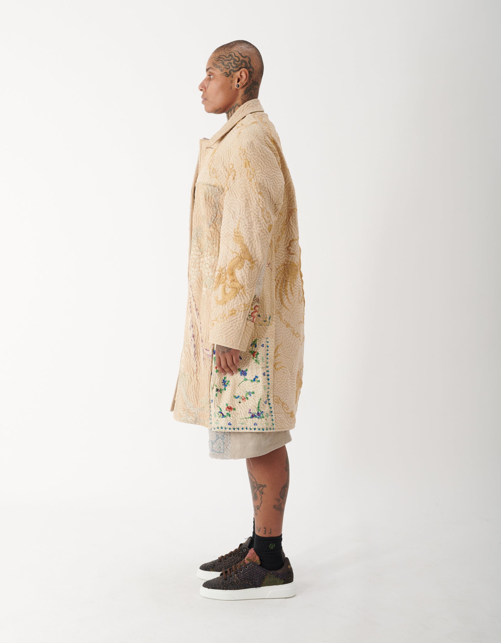 19th Century Silk Embroidered Rufus Coat