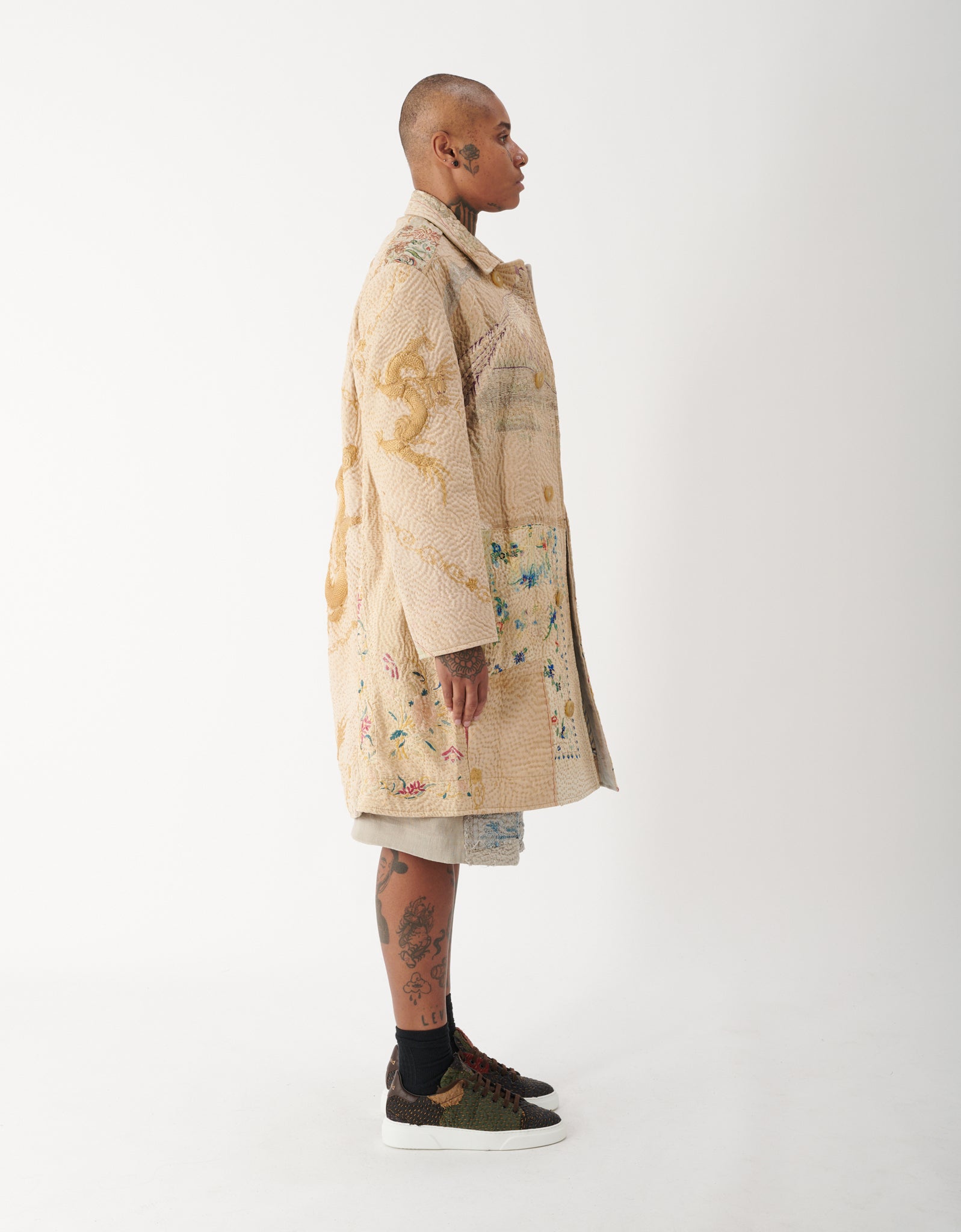 19th Century Silk Embroidered Rufus Coat