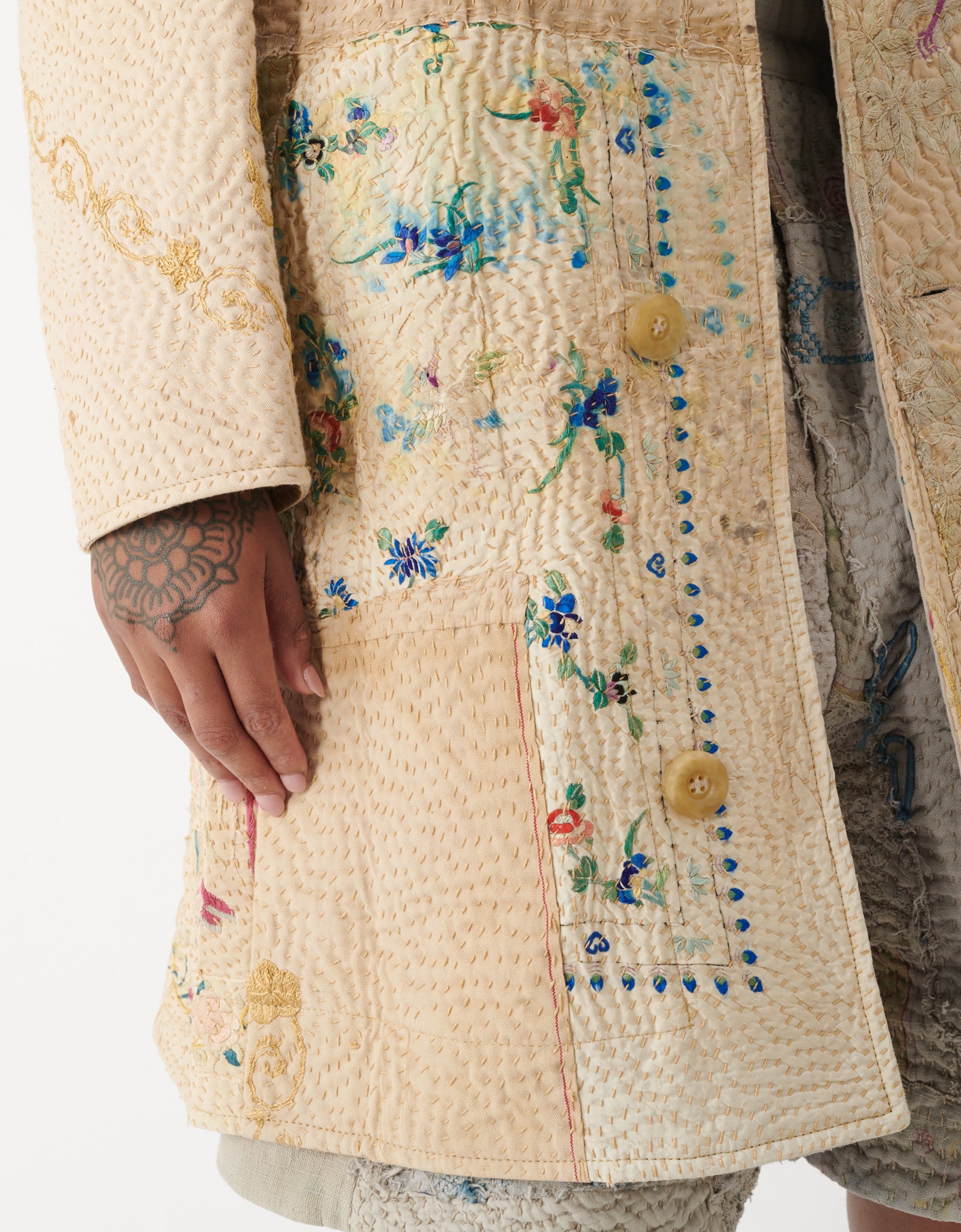 19th Century Silk Embroidered Rufus Coat