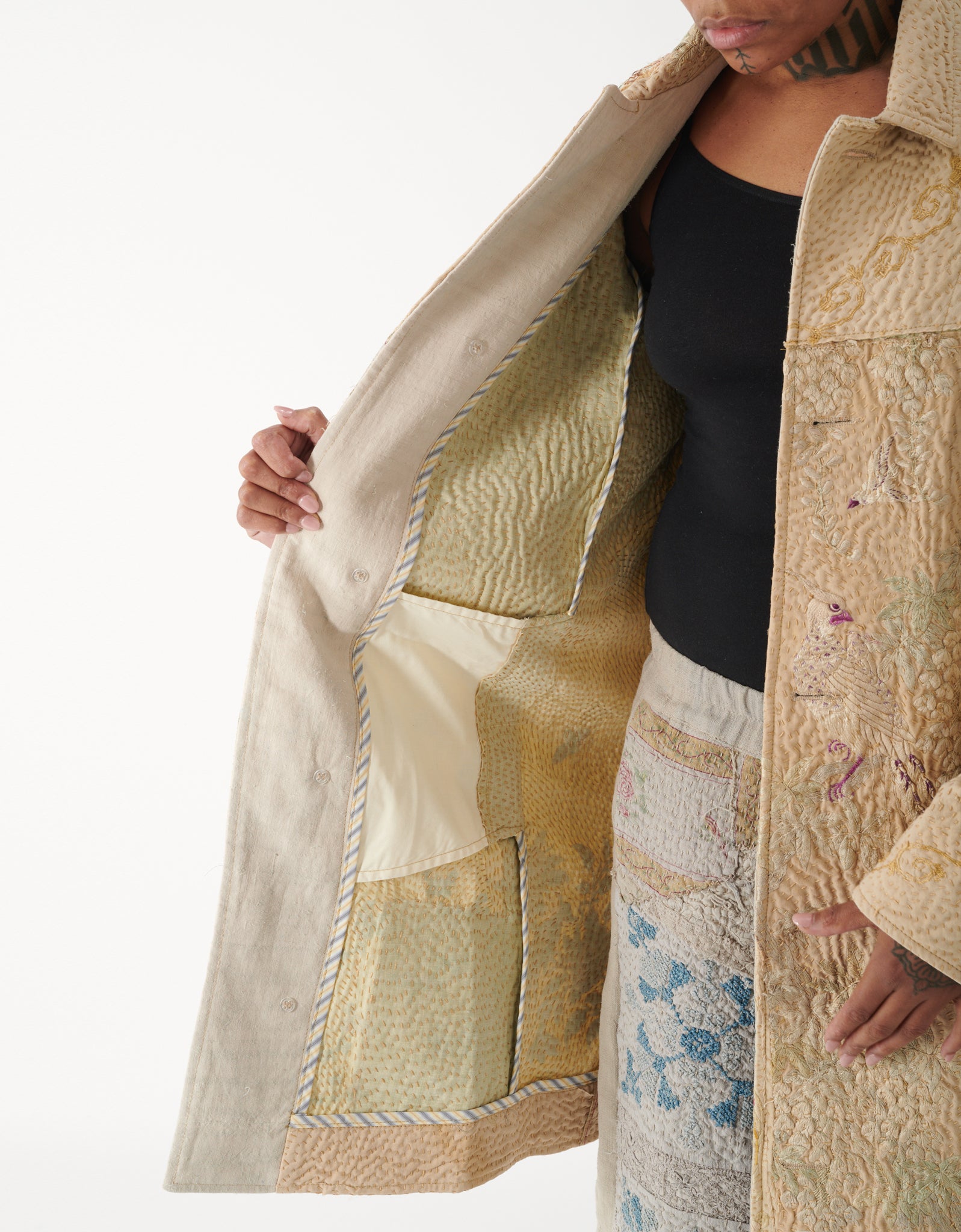 19th Century Silk Embroidered Rufus Coat