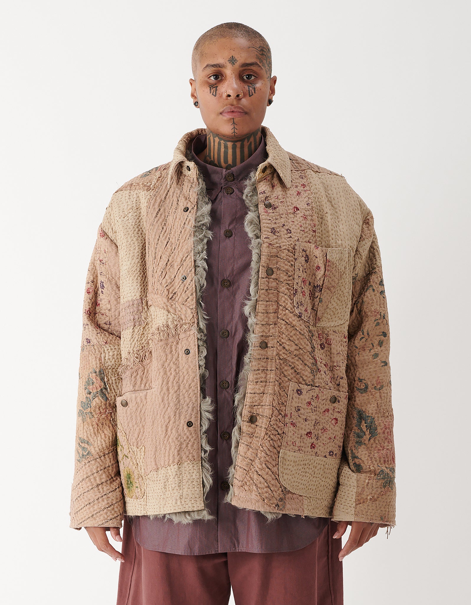 19th Century Cotton & Shearling Rain Jacket
