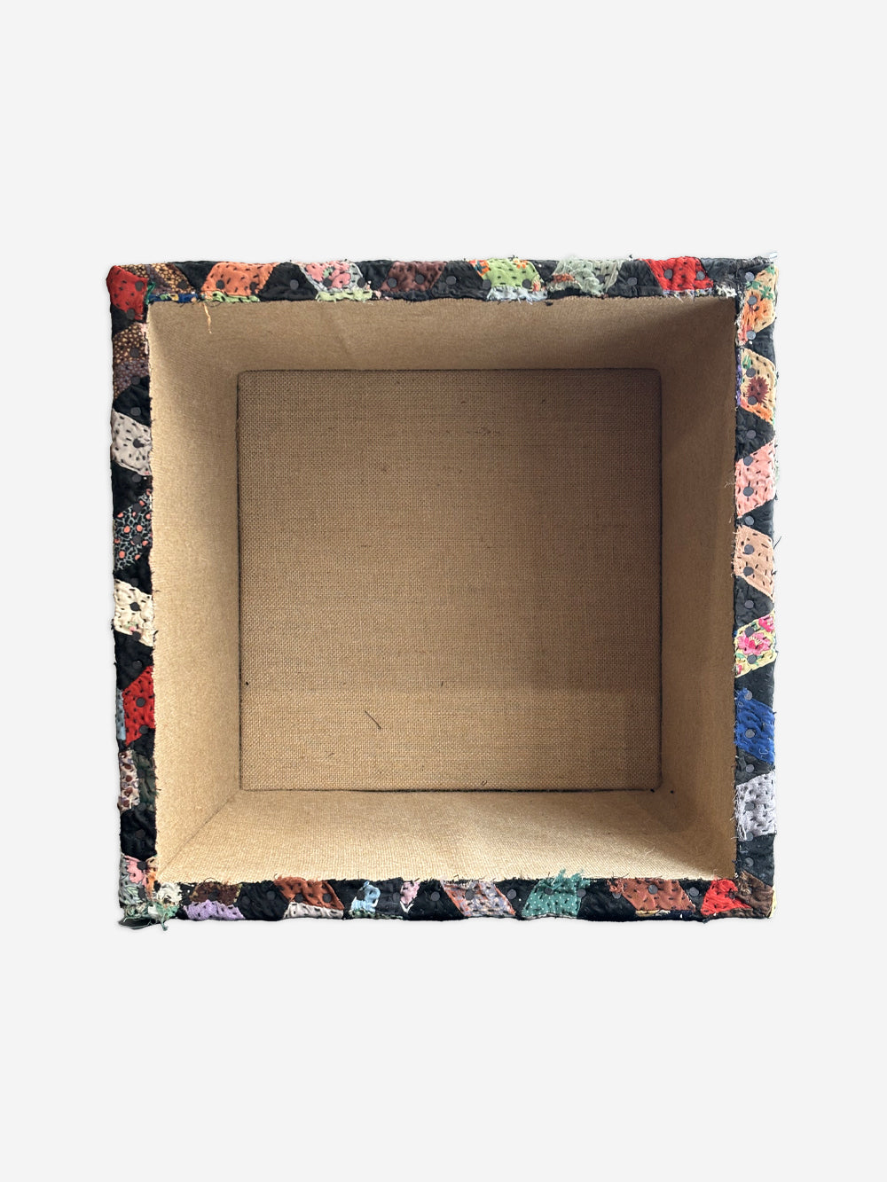 Vintage Patchwork Storage Stool | 610