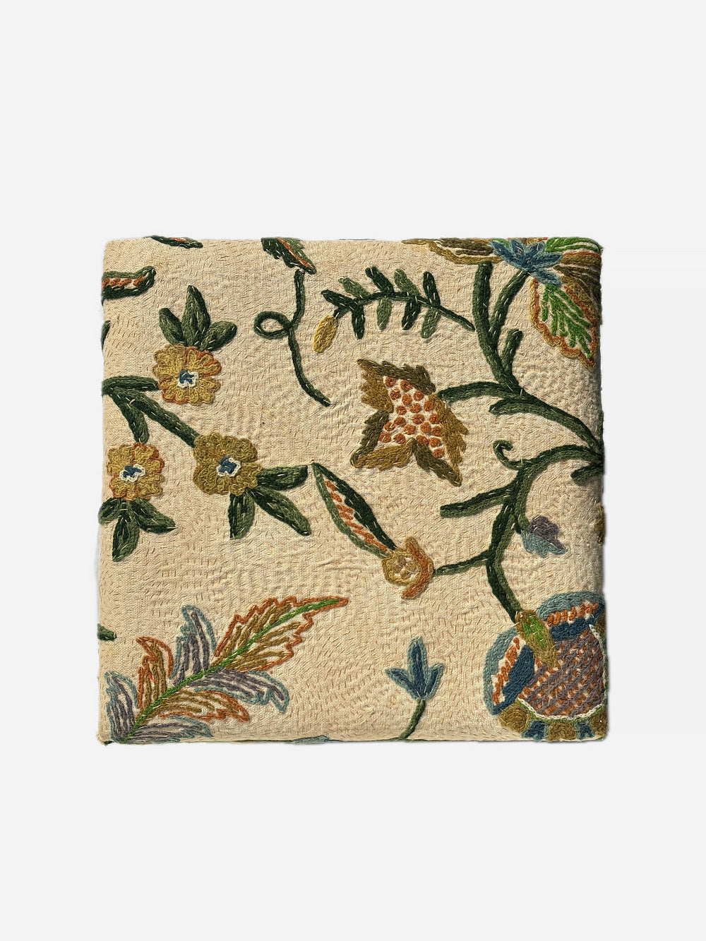 19th Century Edwardian Woollen Crewelwork Storage Stool | 616