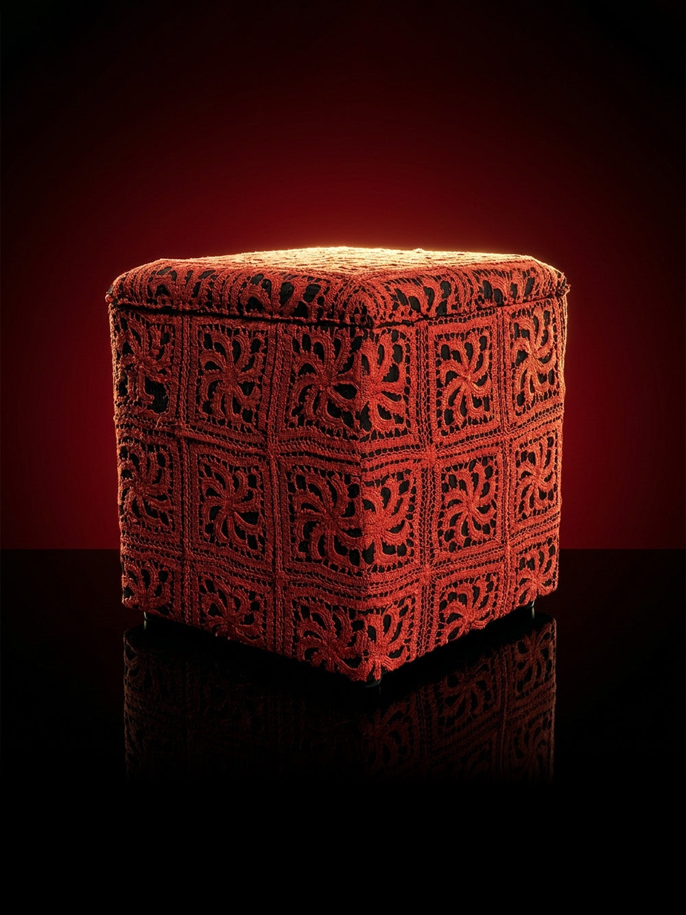 19th Century French Crochet Storage Stool | 618