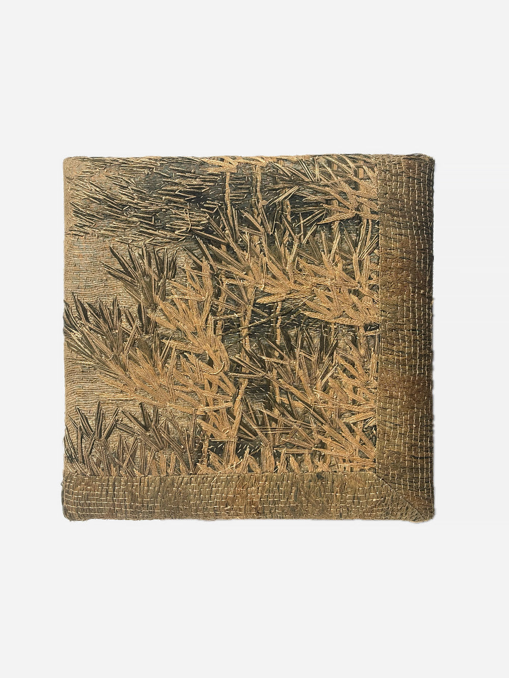 19th Century Japanese Meiji Silk Storage Stool | 619