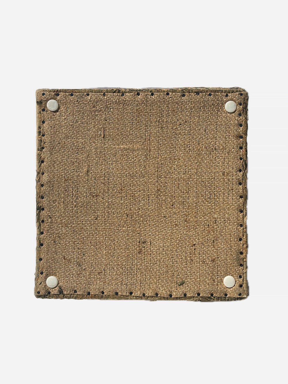 19th Century Japanese Meiji Silk Storage Stool | 619