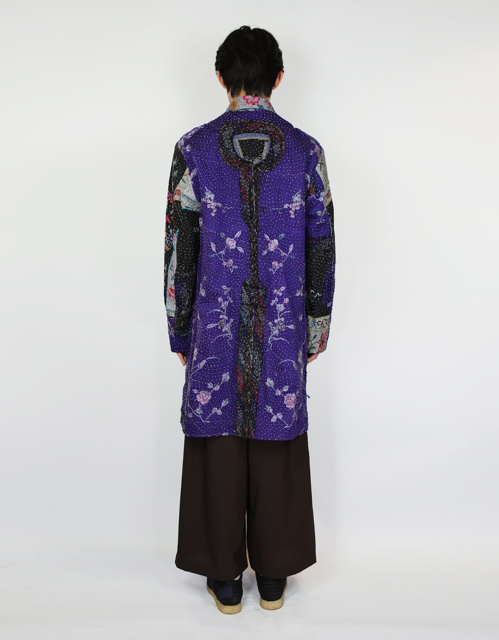 19th Century Chinese Silk Duster Coat