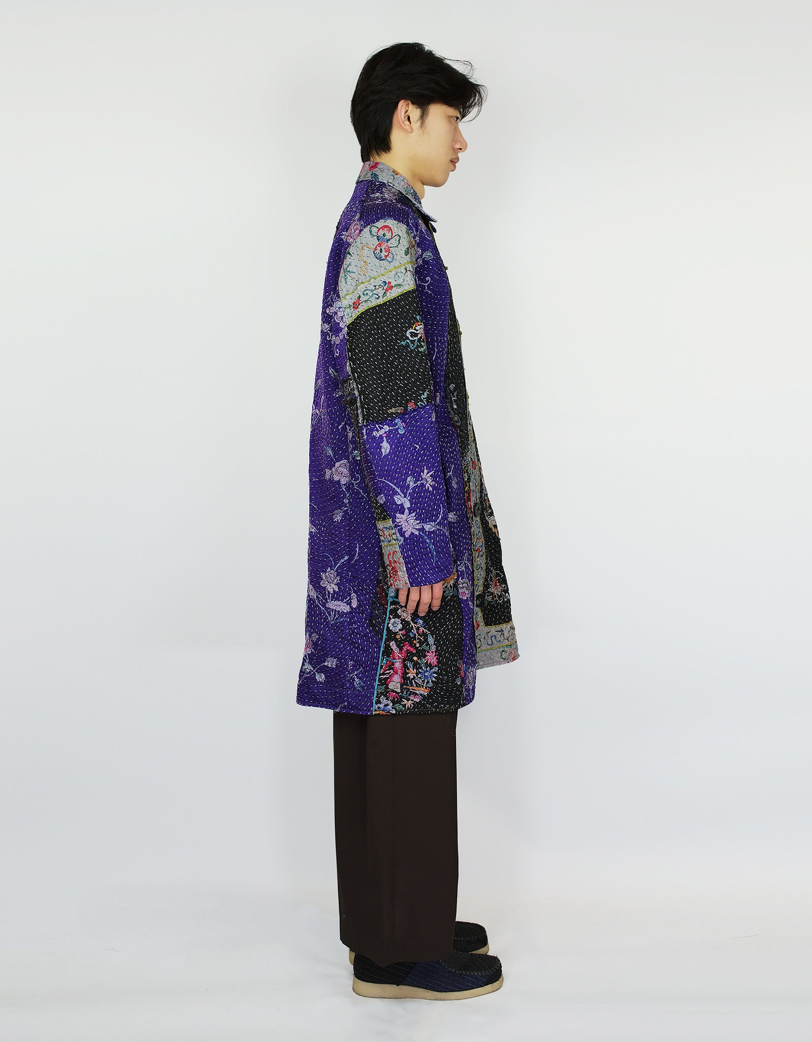 19th Century Chinese Silk Duster Coat