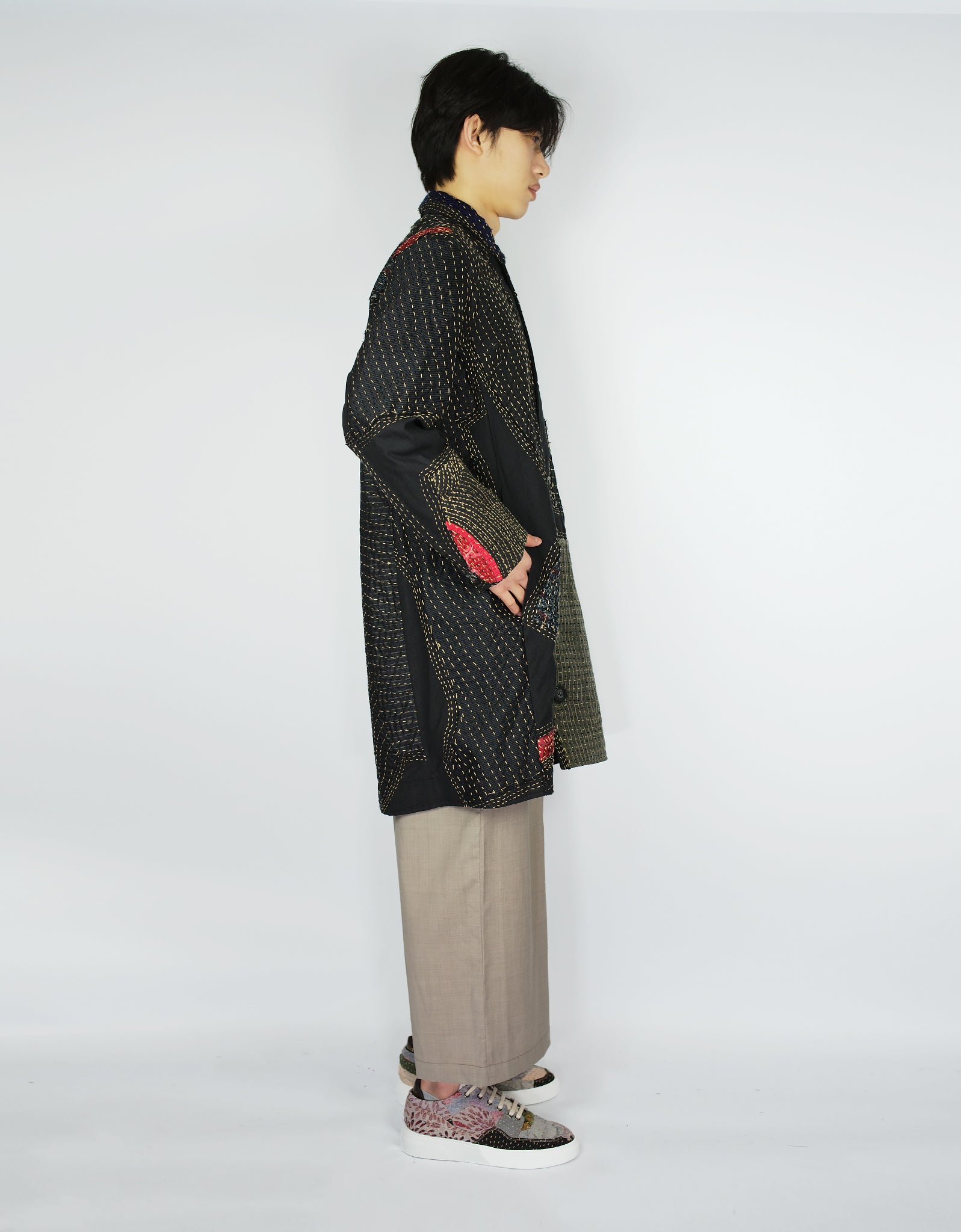 Fine Woollen Offcuts Duster Coat