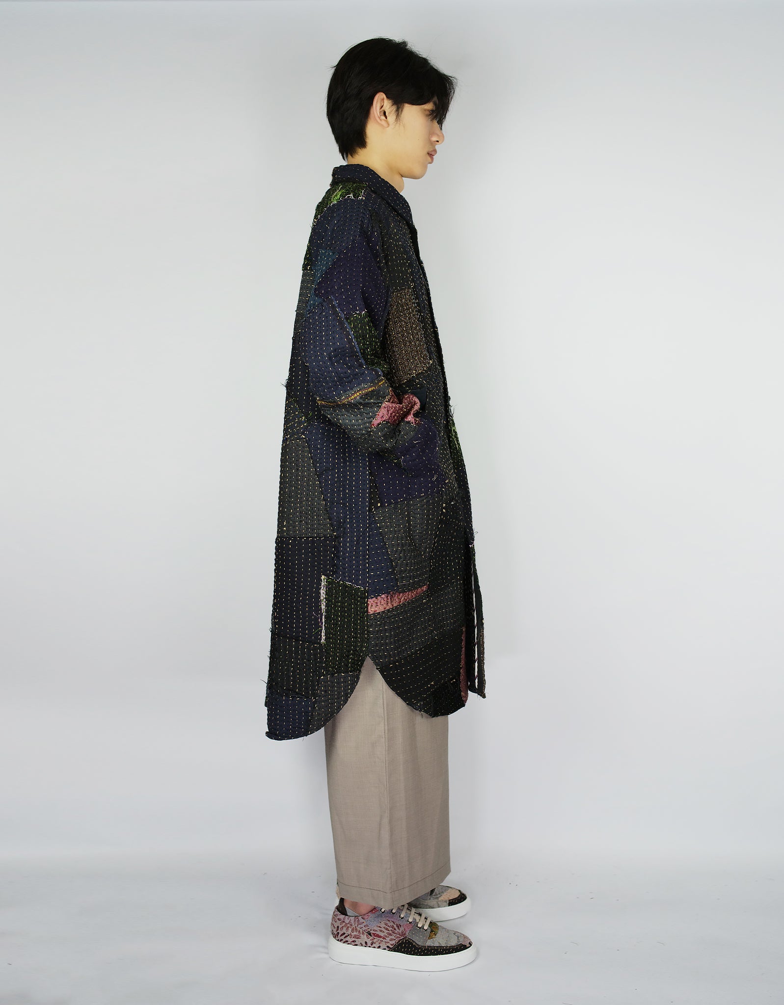 Fine Woollen Offcuts Duster Coat