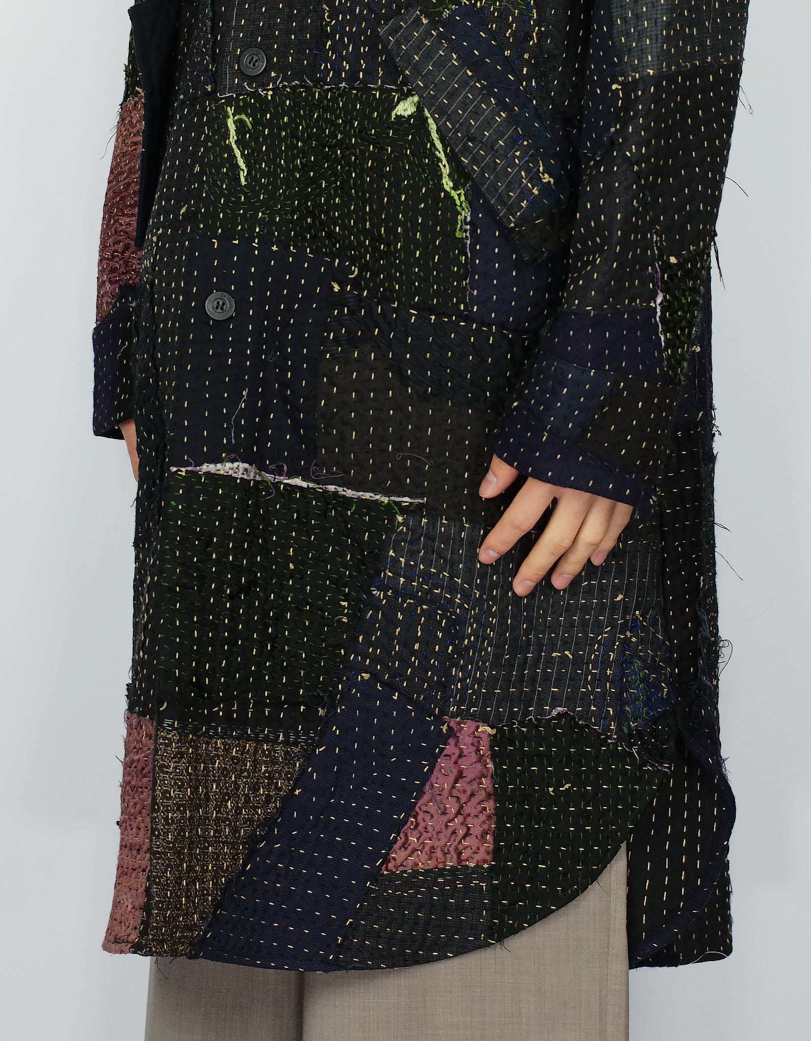 Fine Woollen Offcuts Duster Coat
