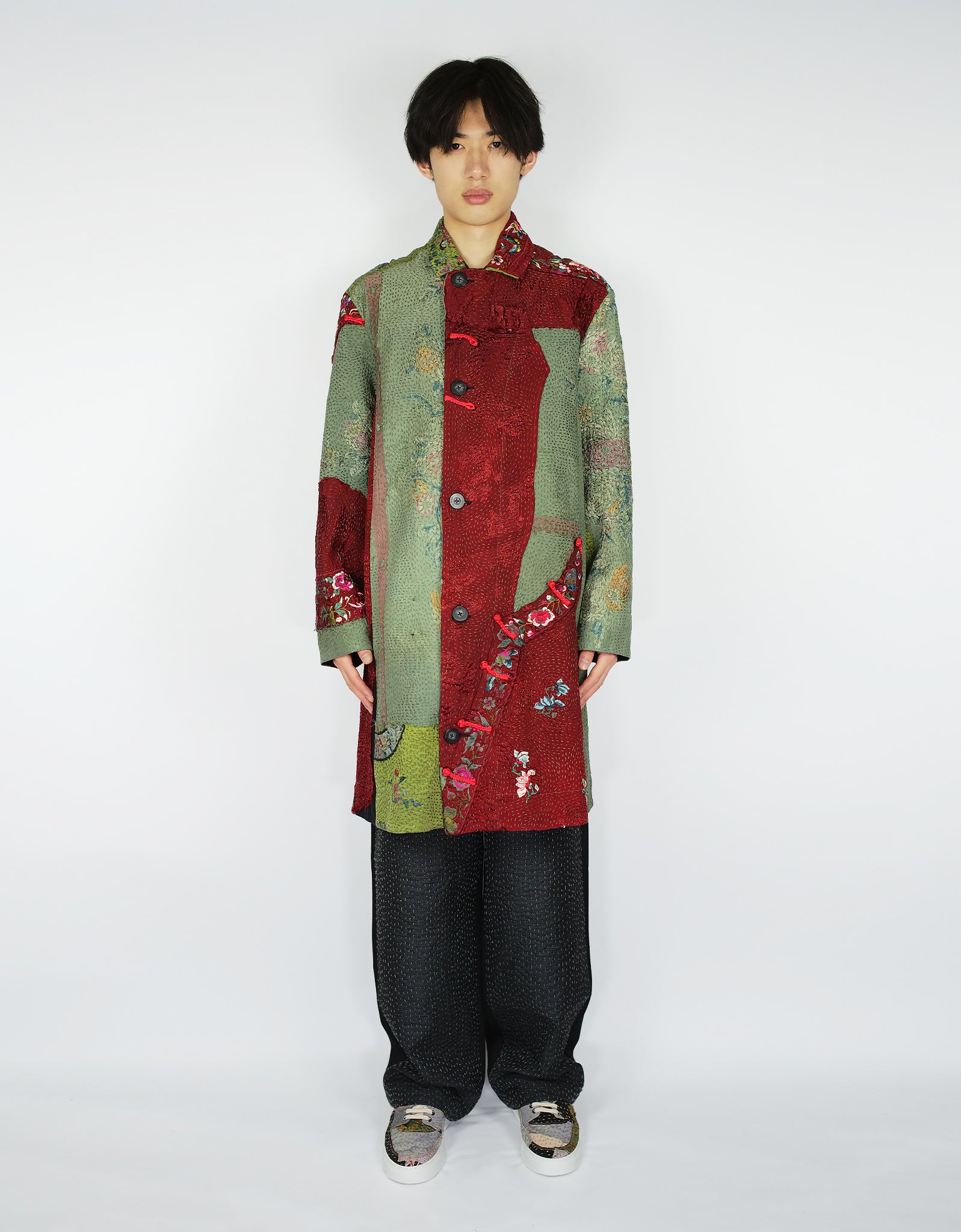 19th Century Chinese Silk Duster Coat