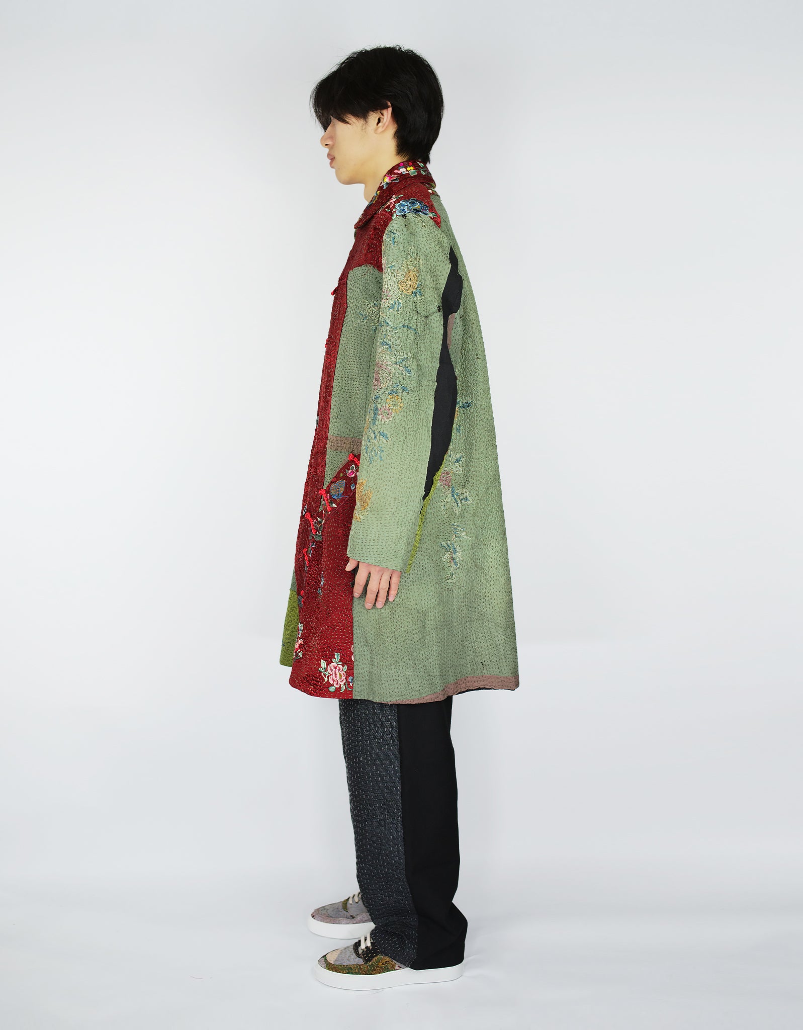 19th Century Chinese Silk Duster Coat