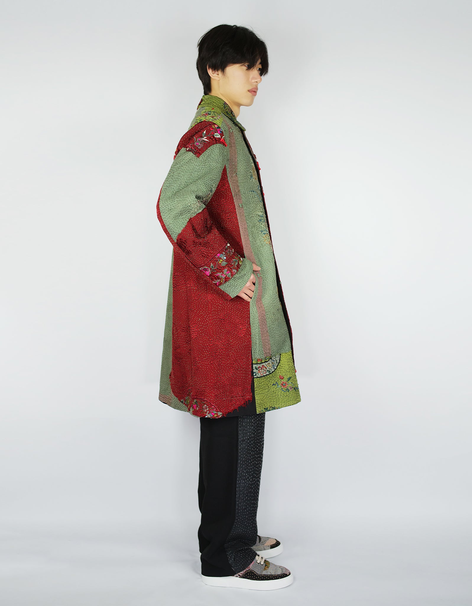 19th Century Chinese Silk Duster Coat