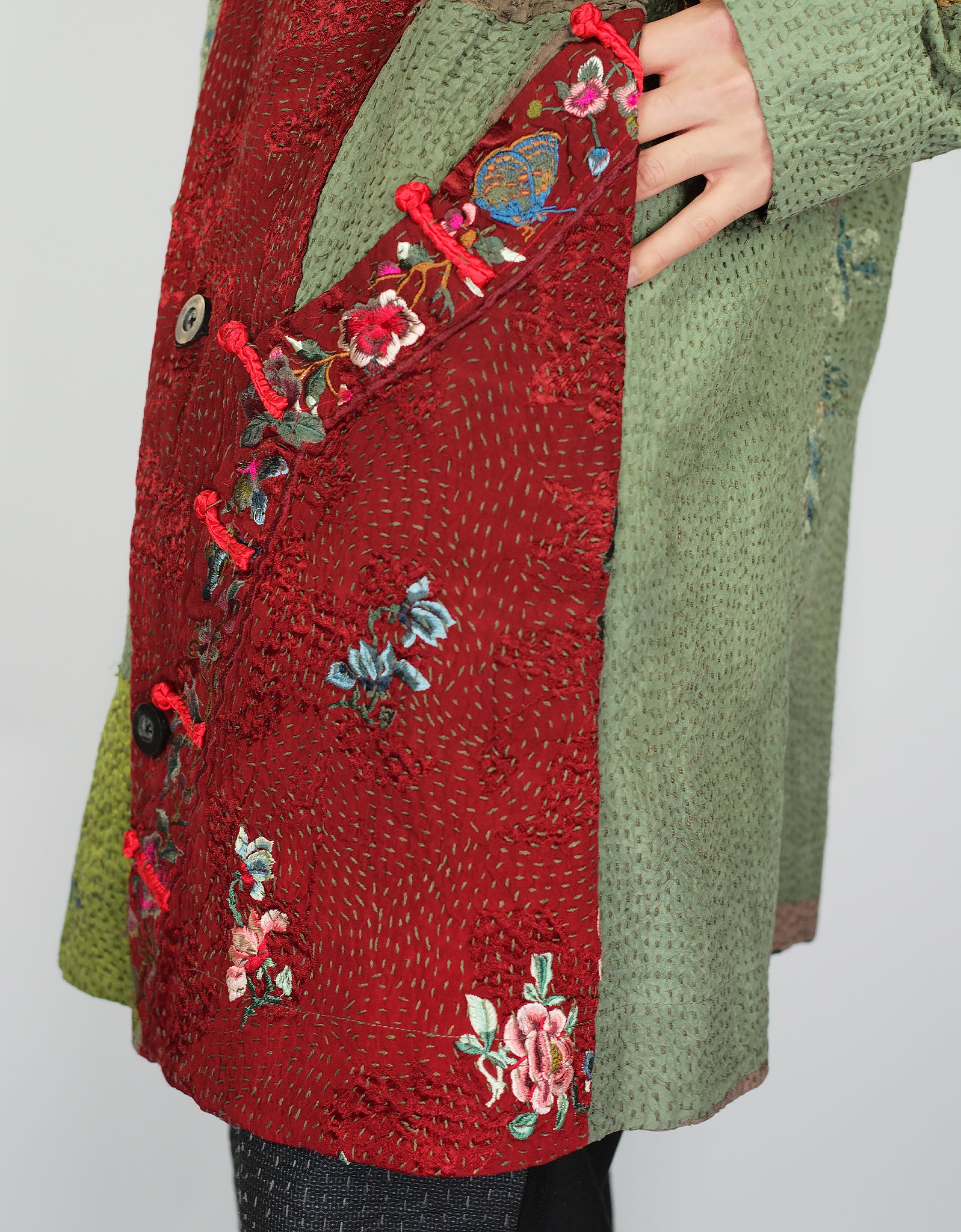 19th Century Chinese Silk Duster Coat